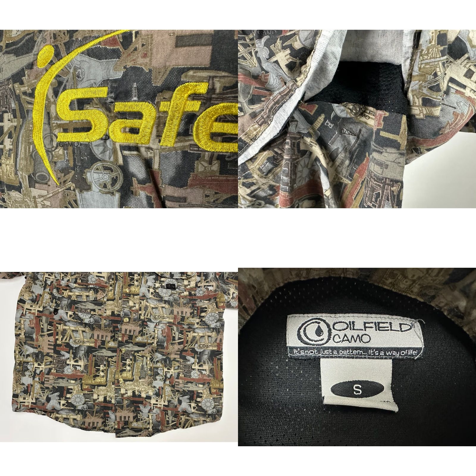 GAS Oilfield Camo Shirt Men Small Button-Down Pockets Cotton Size US S / EU 44-46 / 1 - 8 Thumbnail