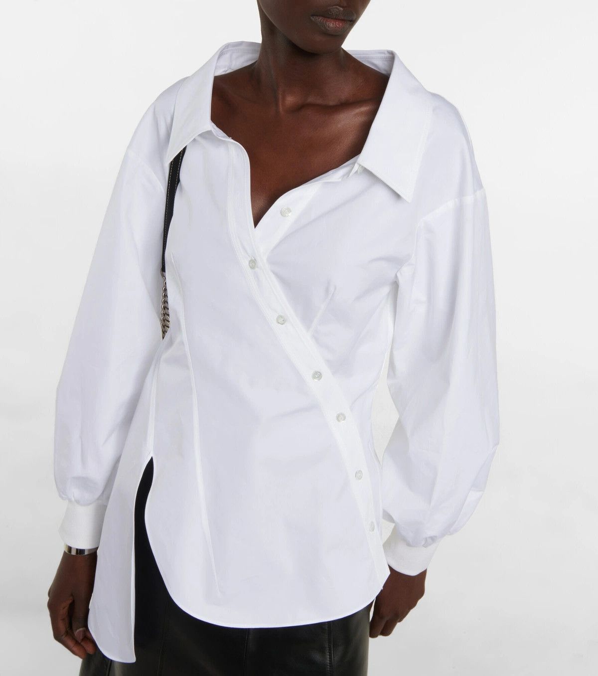 Alexander McQueen o1y0325 Shirt in White Size S / US 4 / IT 40 - 4 Thumbnail