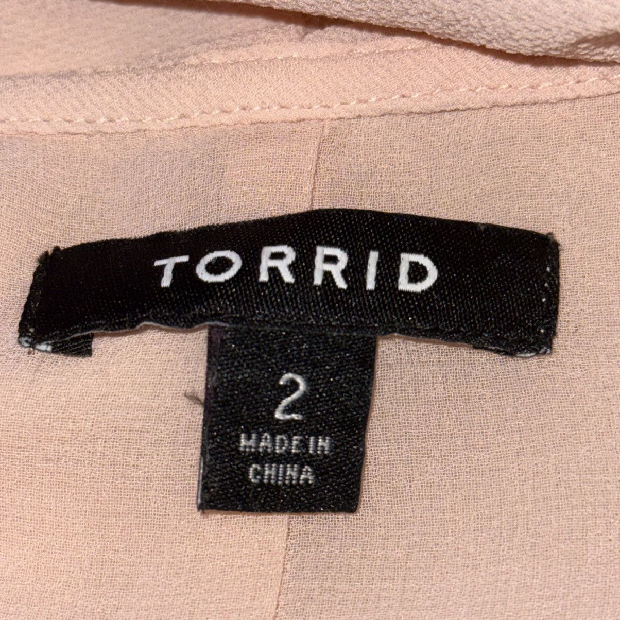 Torrid Torrid pale pink waterfall cardigan blouse Size XXL / US 16-18 / IT 52-54 - 5 Thumbnail