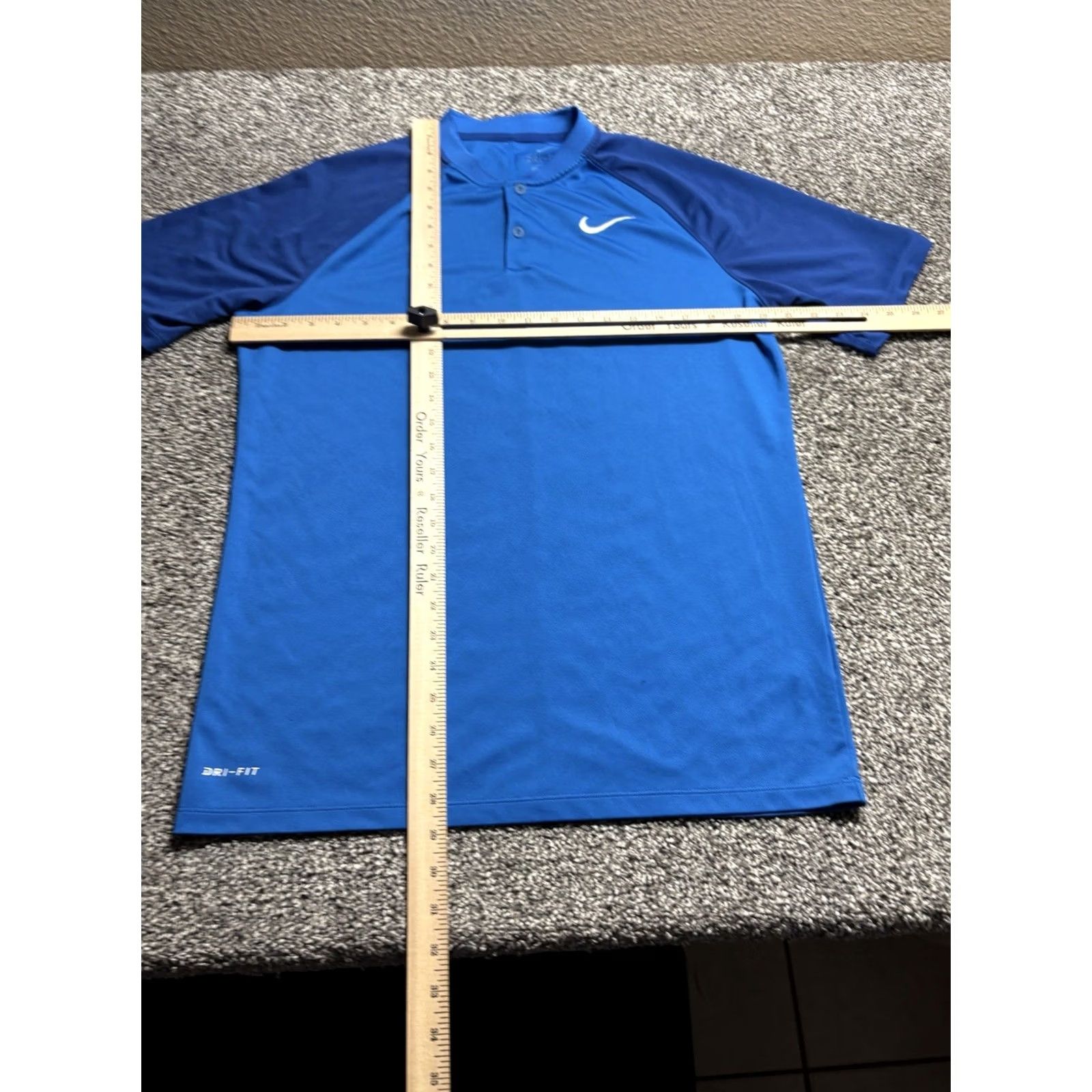 Nike Nike Dri-FIT Polo Shirt Mens Medium Golf Blue Logo 90s Raglan Size US M / EU 48-50 / 2 - 4 Thumbnail