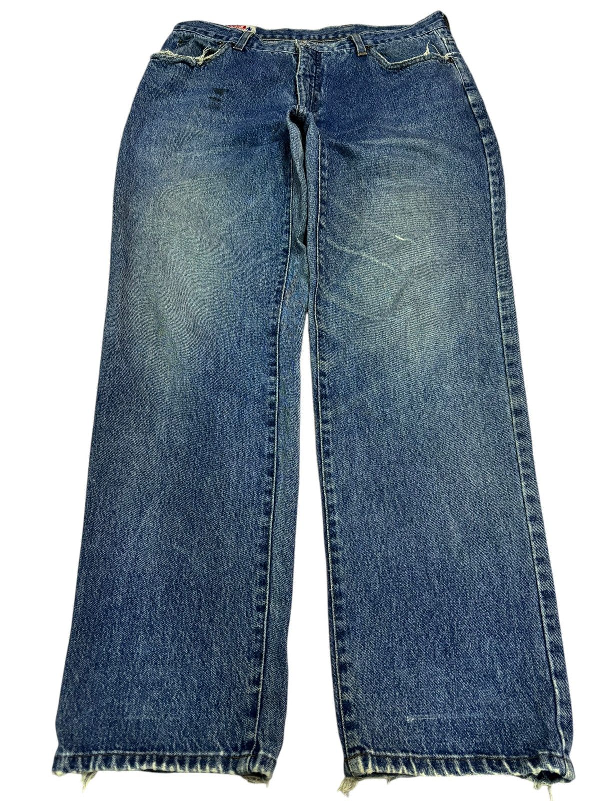 Vintage Blue Way Faded Indigo Jeans
