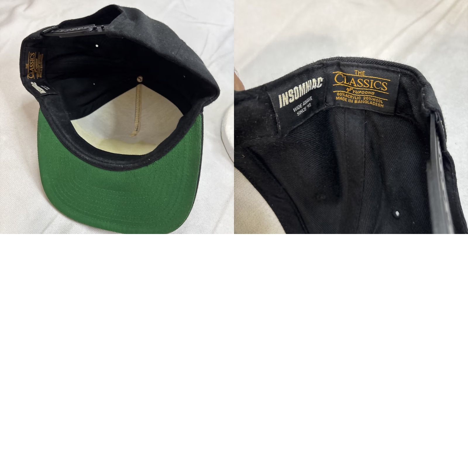 Vintage Insomniacs EDC Electric Daisy Carnival Hat Flat Brim Adjustable Black Patch Snapback One Size Mens Size ONE SIZE - 8 Thumbnail