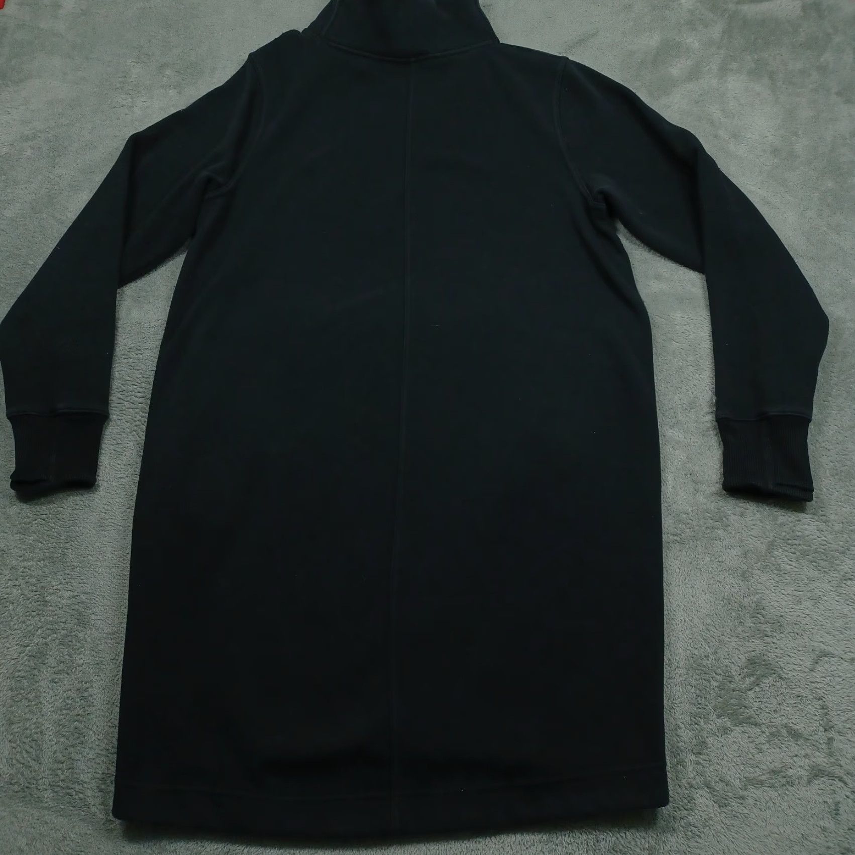Athleta Sweater Dress Womens Medium Black Cozy Karma Mock Neck Dress