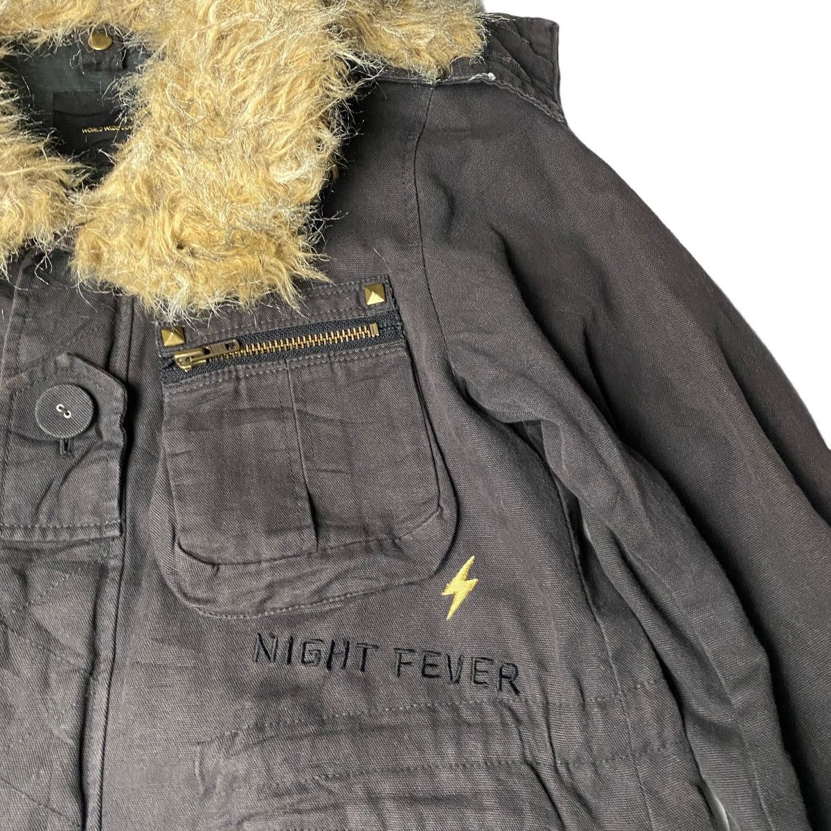 If Six Was Nine 2000's World Wide Love Crazy Fur Parka Jacket Size US M / EU 48-50 / 2 - 4 Thumbnail