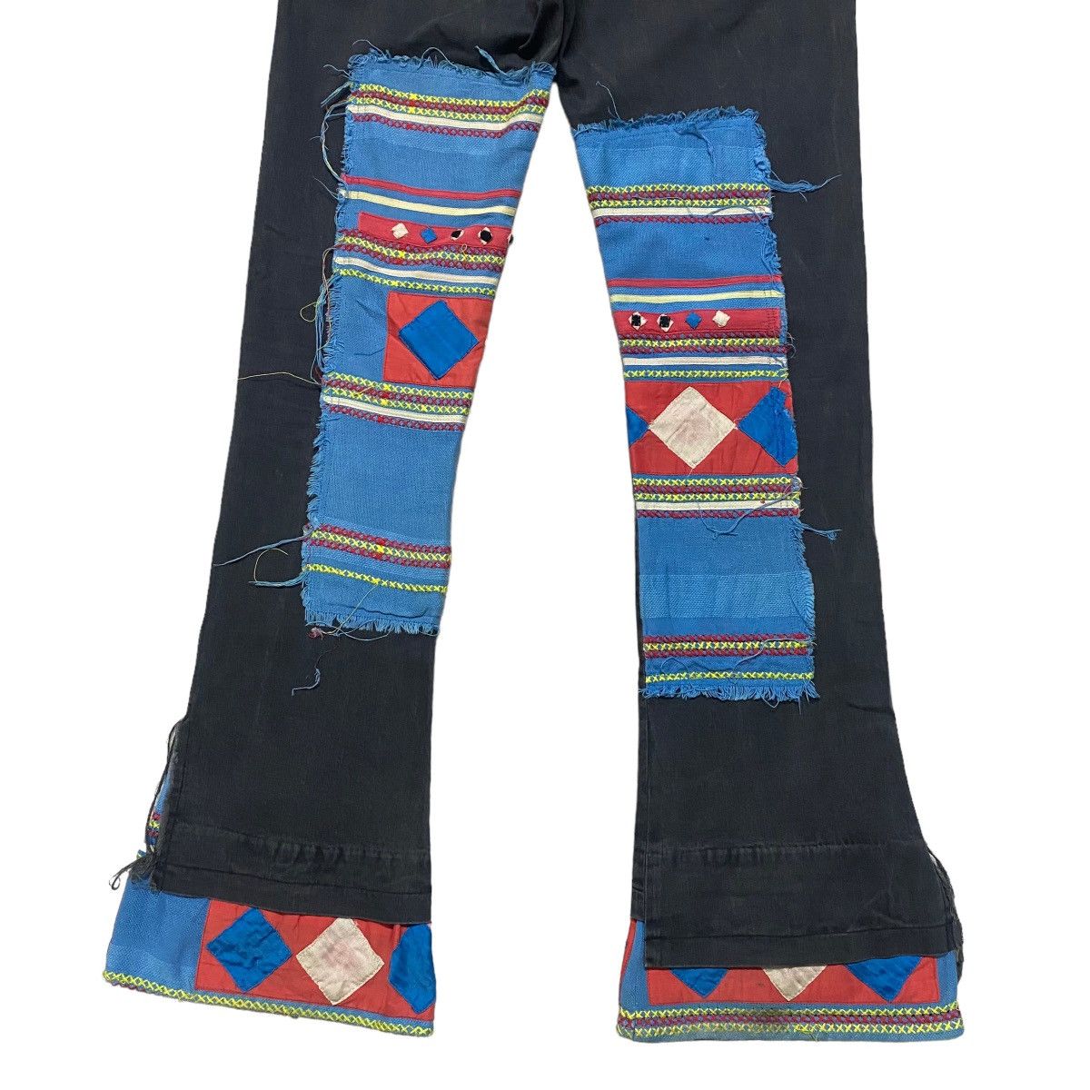 Undercover SS03 Undercover Scab Ethnic Patchwork Flare Pants Size US 29 - 14 Thumbnail