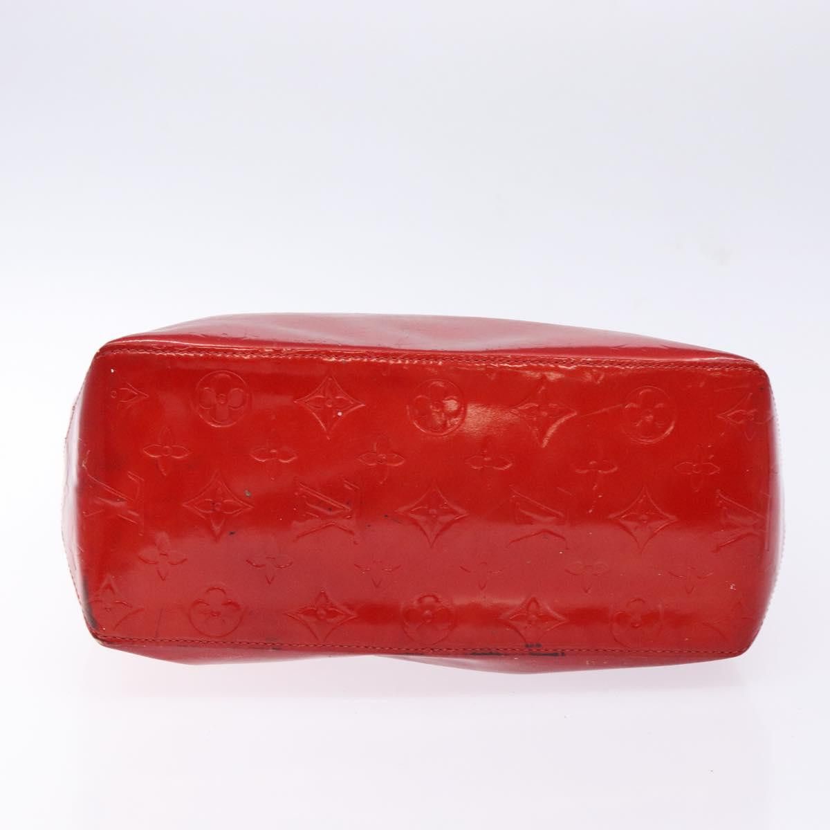 Louis Vuitton LOUIS VUITTON Monogram Vernis Reade MM Hand Bag Red Rouge Size ONE SIZE - 9 Thumbnail