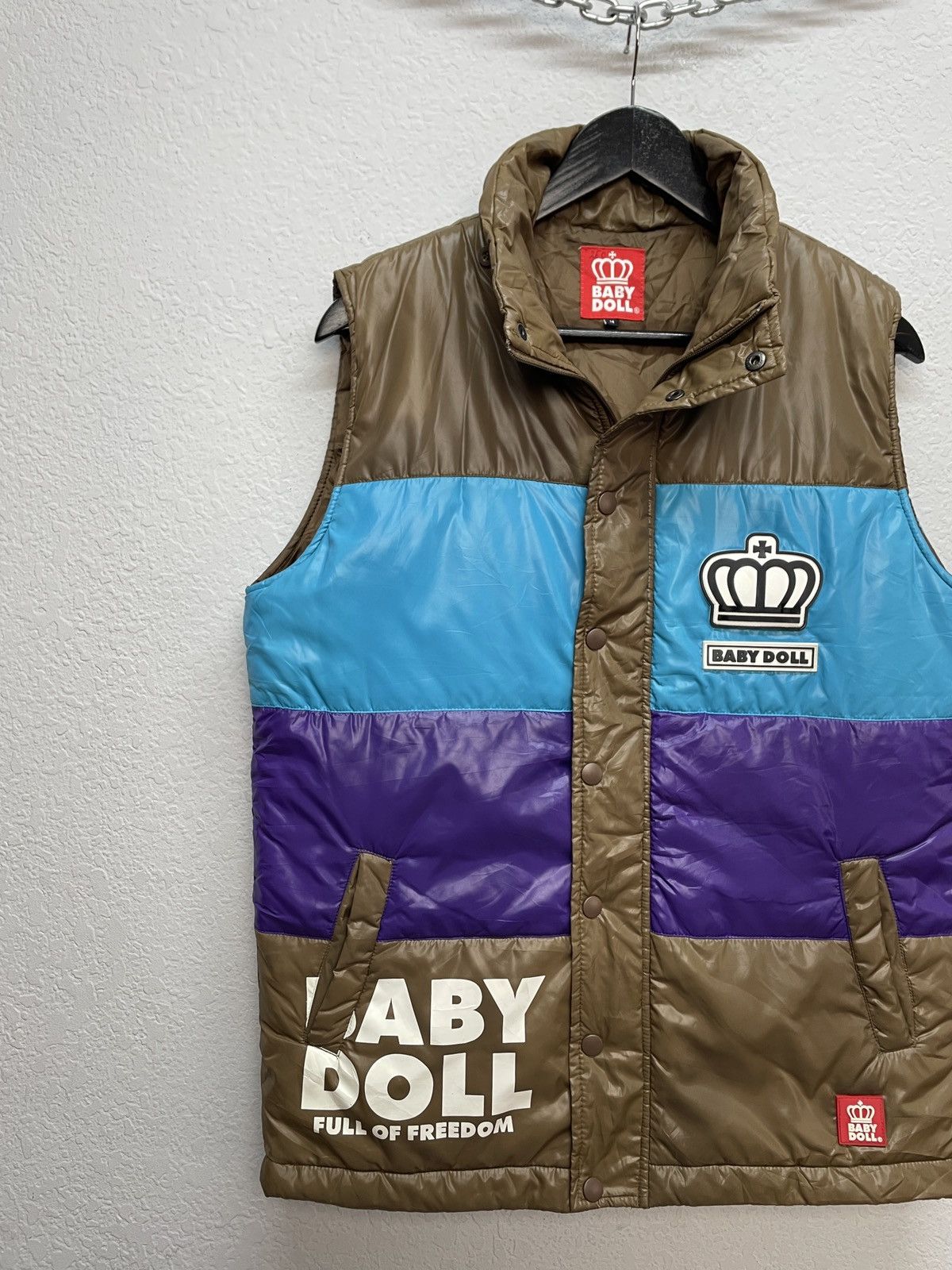 Japanese Brand Vintage y2k Baby Doll Wiwiene Westwood Vibe Nylon Vest Puffe Size US L / EU 52-54 / 3 - 2 Thumbnail