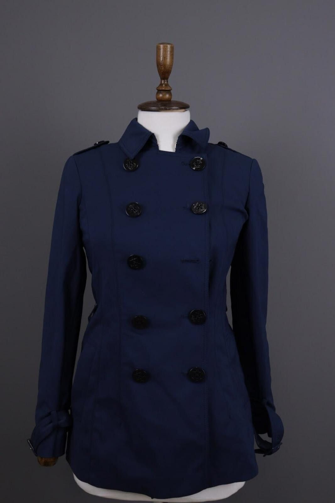 Designer Marina Yachting Blue Lightweight Trench Coat Size 38 / S Size S / US 4 / IT 40 - 1 Thumbnail