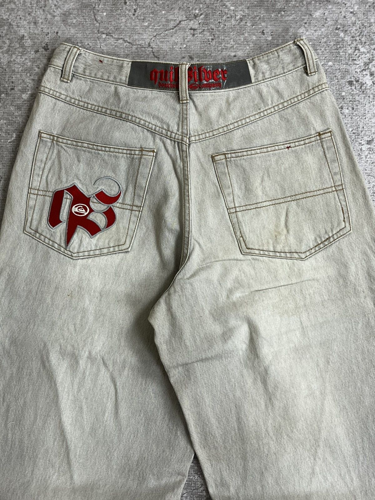 Quiksilver Vintage Quiksilver Embroidered Baggy Jeans Size US 30 / EU 46 - 3 Thumbnail