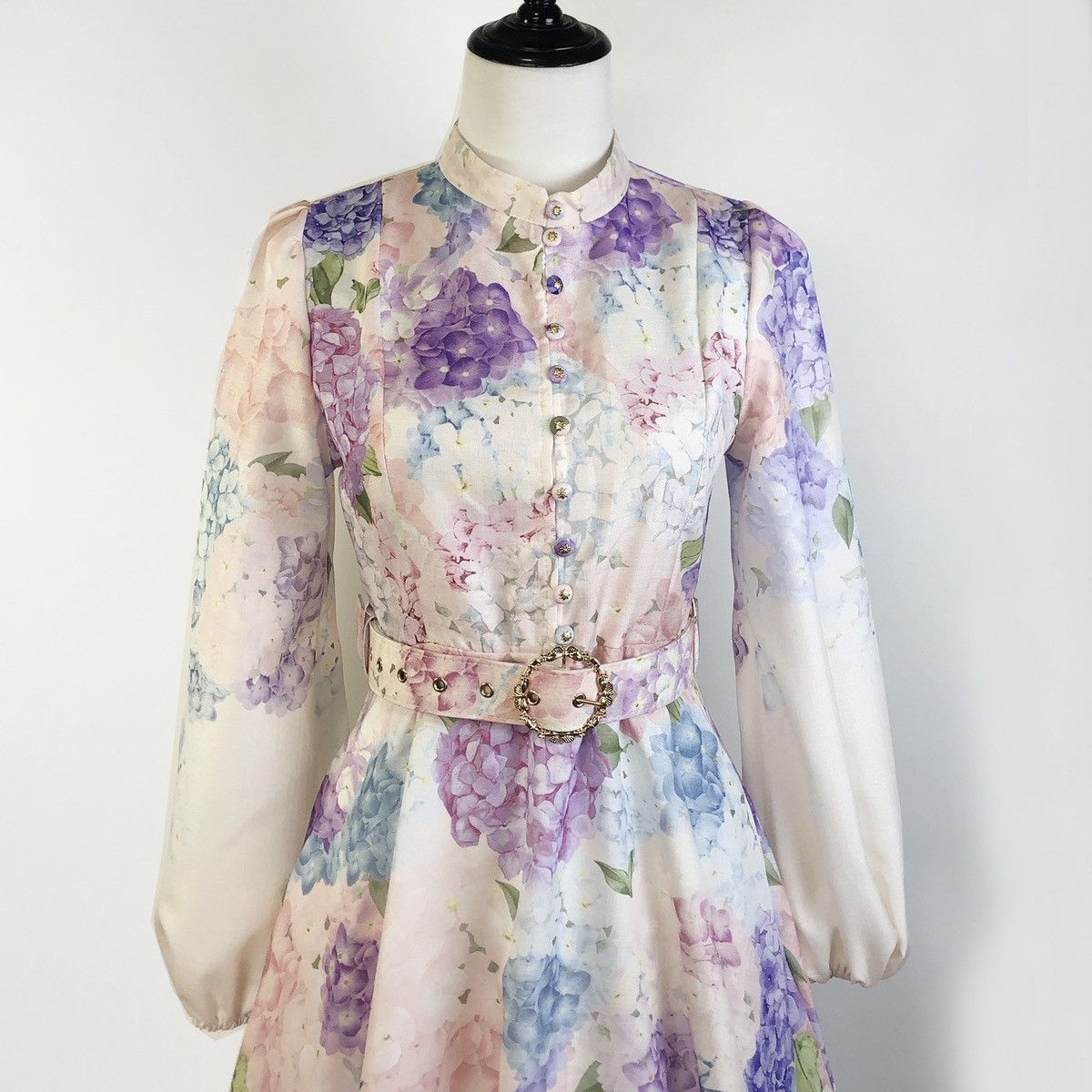 Zimmermann NWT Zimmermann Blue Floral Porcelain Midi Slip Dress Size M / US 6-8 / IT 42-44 - 2 Thumbnail