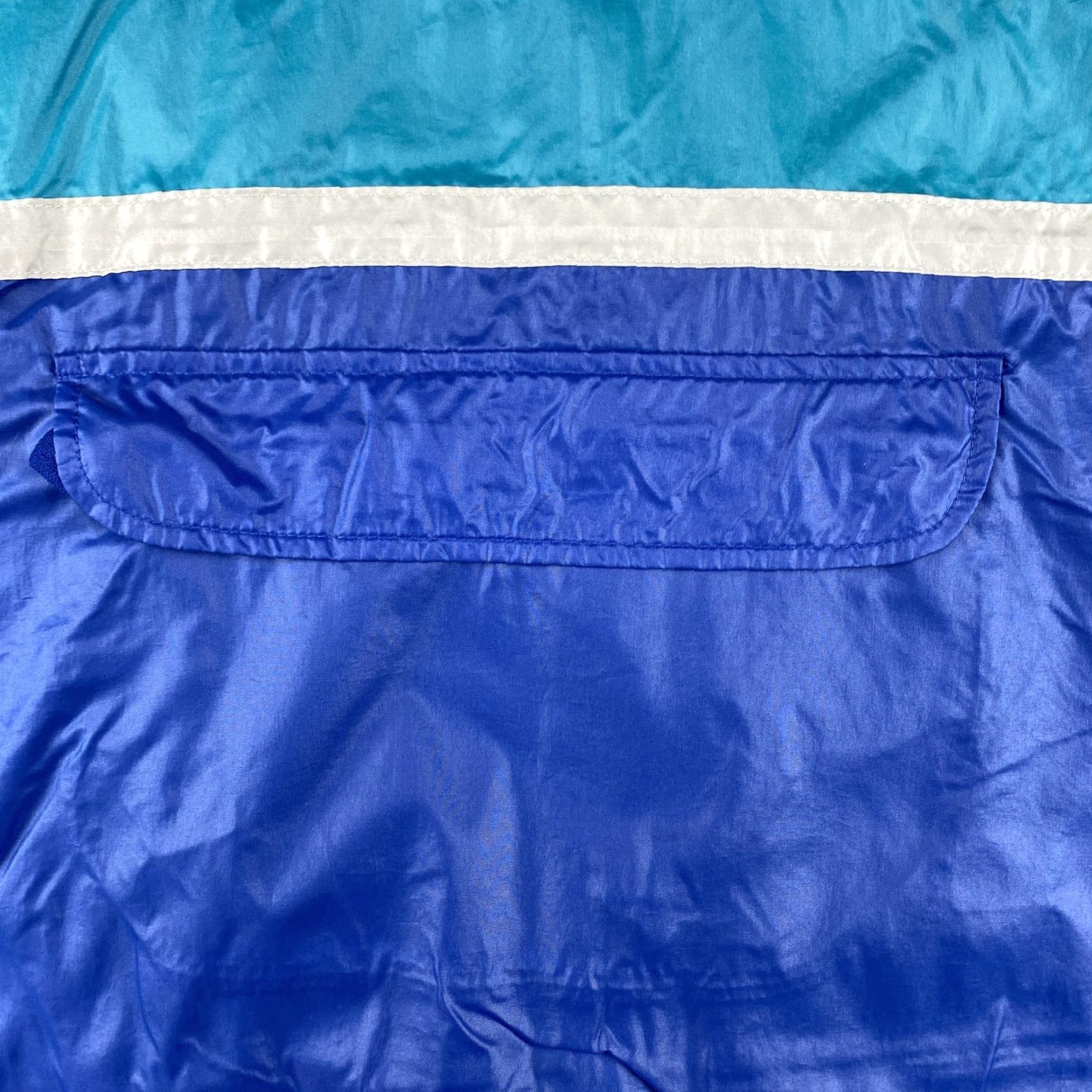 Lacoste VINTAGE IZOD Lacoste Jacket Mens S Hooded 1/4 Zip Windbreaker Blue Striped 80s Retro Size US S / EU 44-46 / 1 - 2 Thumbnail
