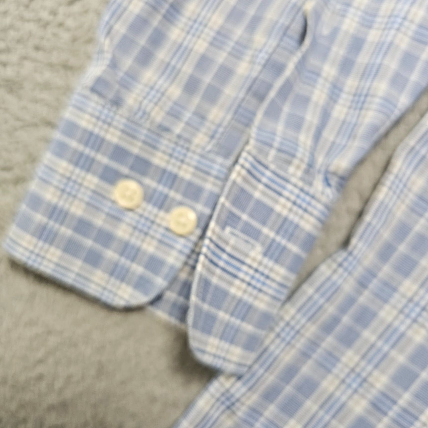 Peter Millar Peter Millar Shirt Mens Large Blue Pane Check Button Up Dress Casual Woven Size US L / EU 52-54 / 3 - 5 Thumbnail
