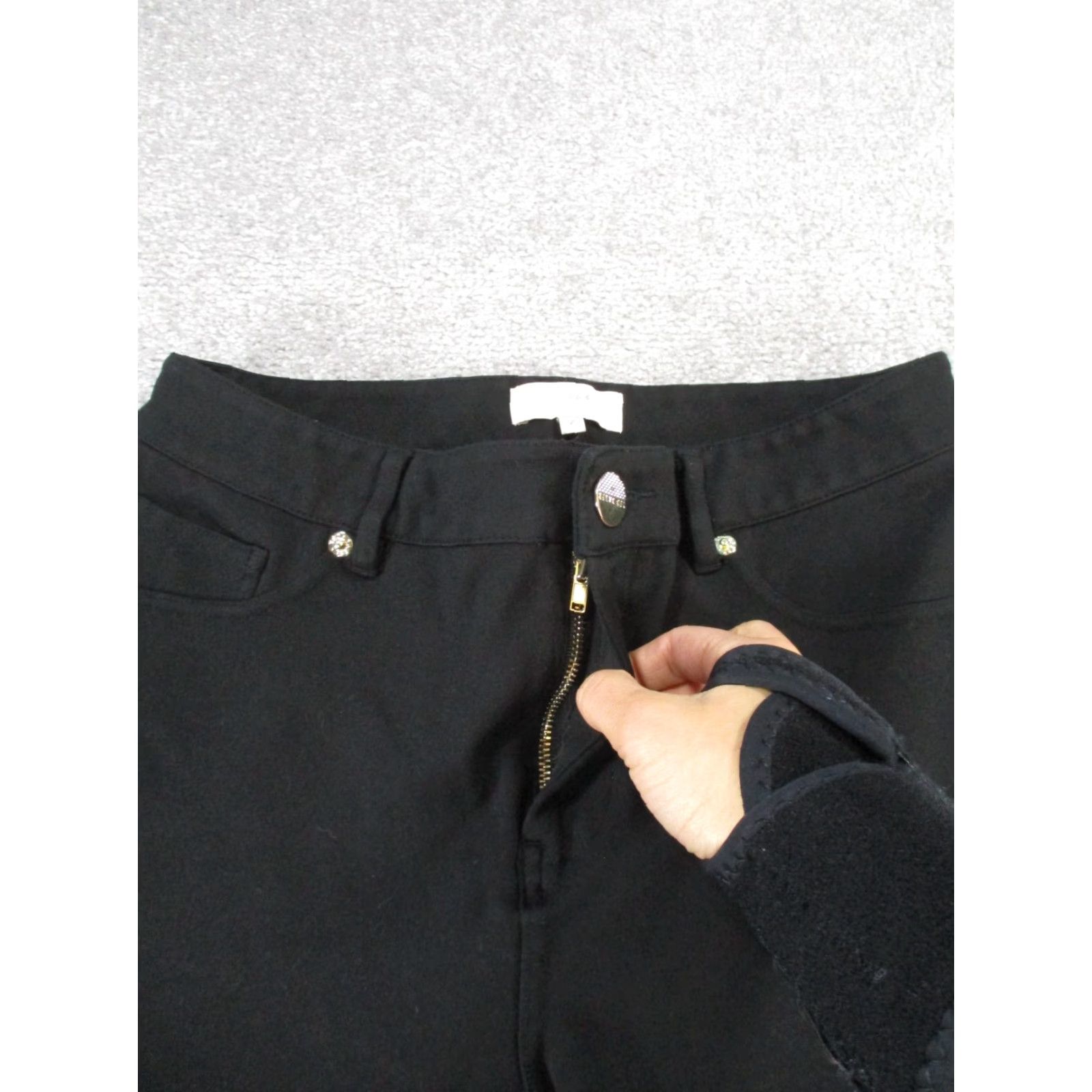 Ted Baker VINTAGE Ted Baker Women’s Pants Skinny Ankle Black Size 2 Stretch Polyamide Spandex Viscose Size 26" / US 2 / IT 38 - 4 Thumbnail