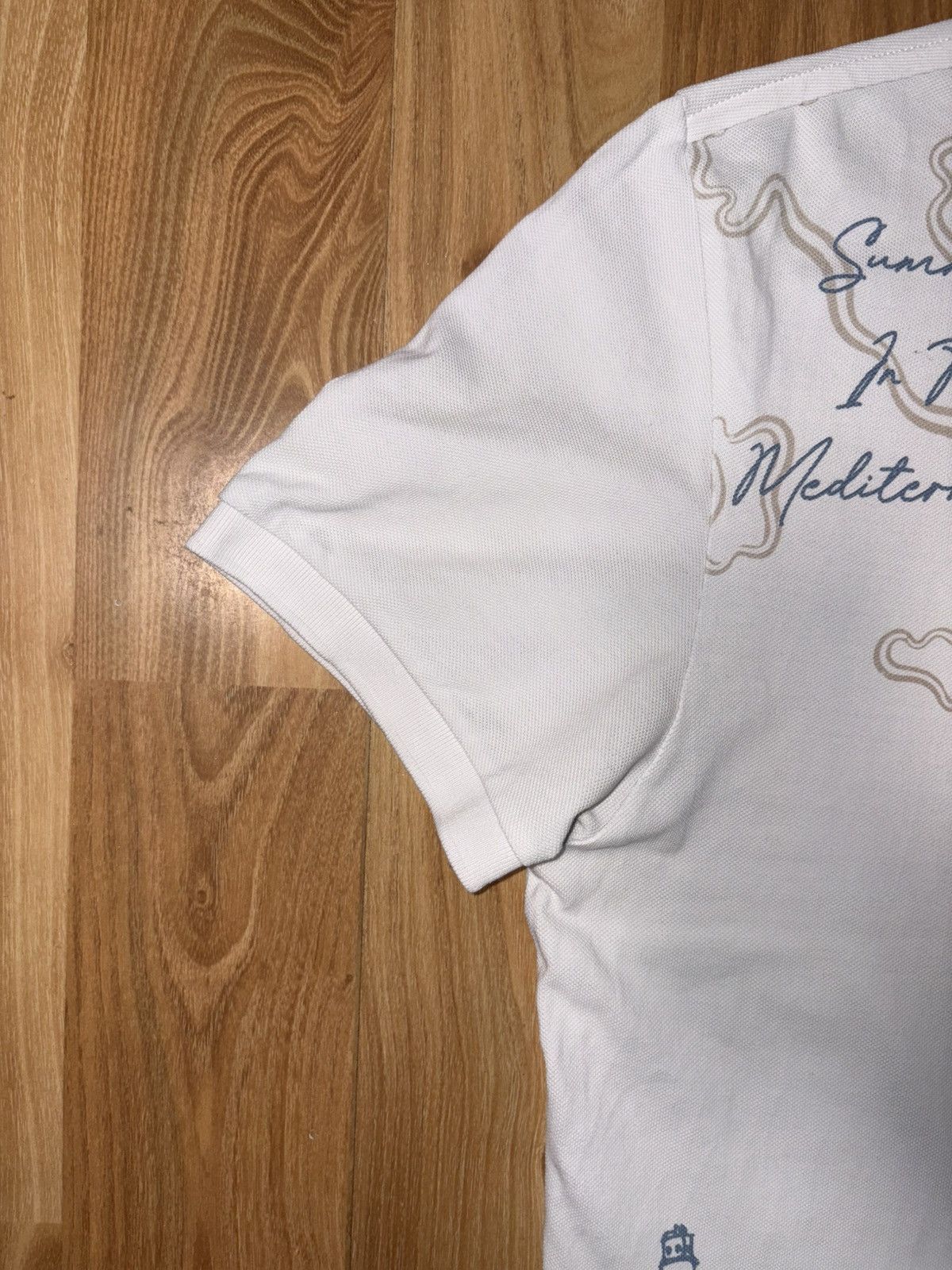 Polo Ralph Lauren U.S. Polo Assn. Mediterranean Graphic Polo Shirt White Size US XL / EU 56 / 4 - 3 Thumbnail