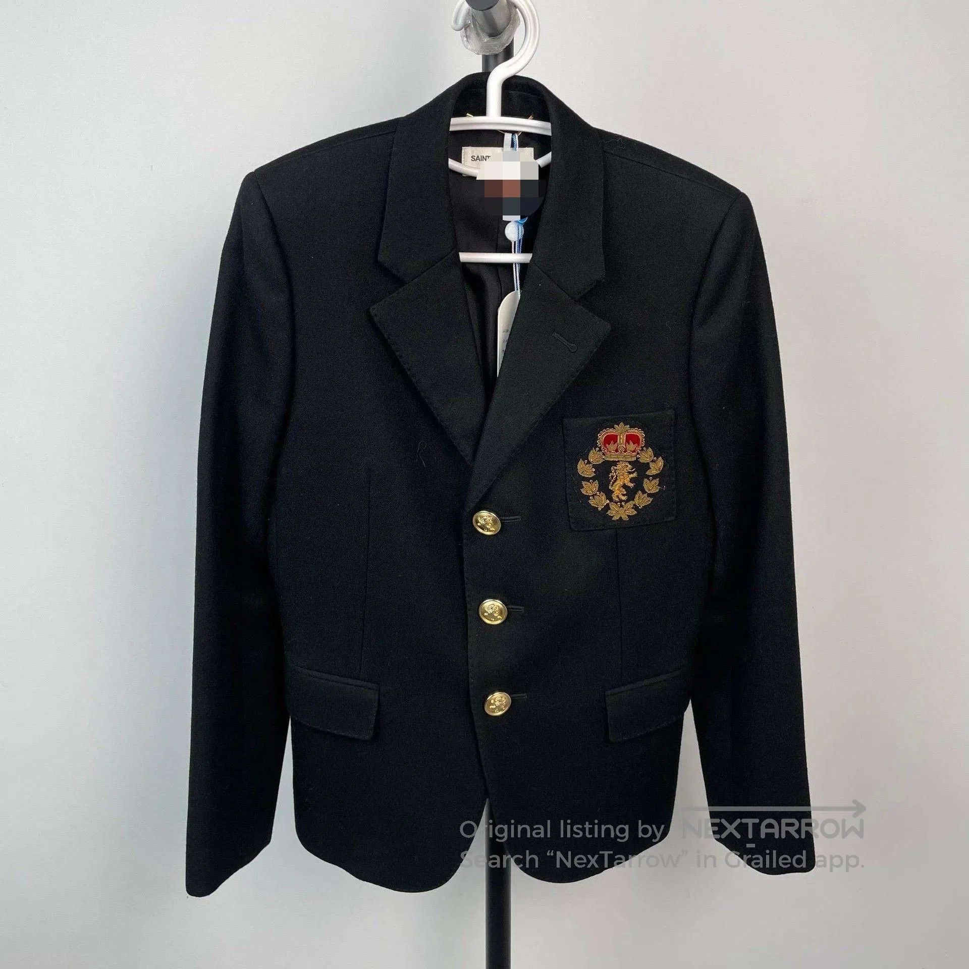 Saint Laurent Paris Saint Laurent Black Wool/Silk Blazer. Size US M / EU 48-50 / 2 - 1 Thumbnail