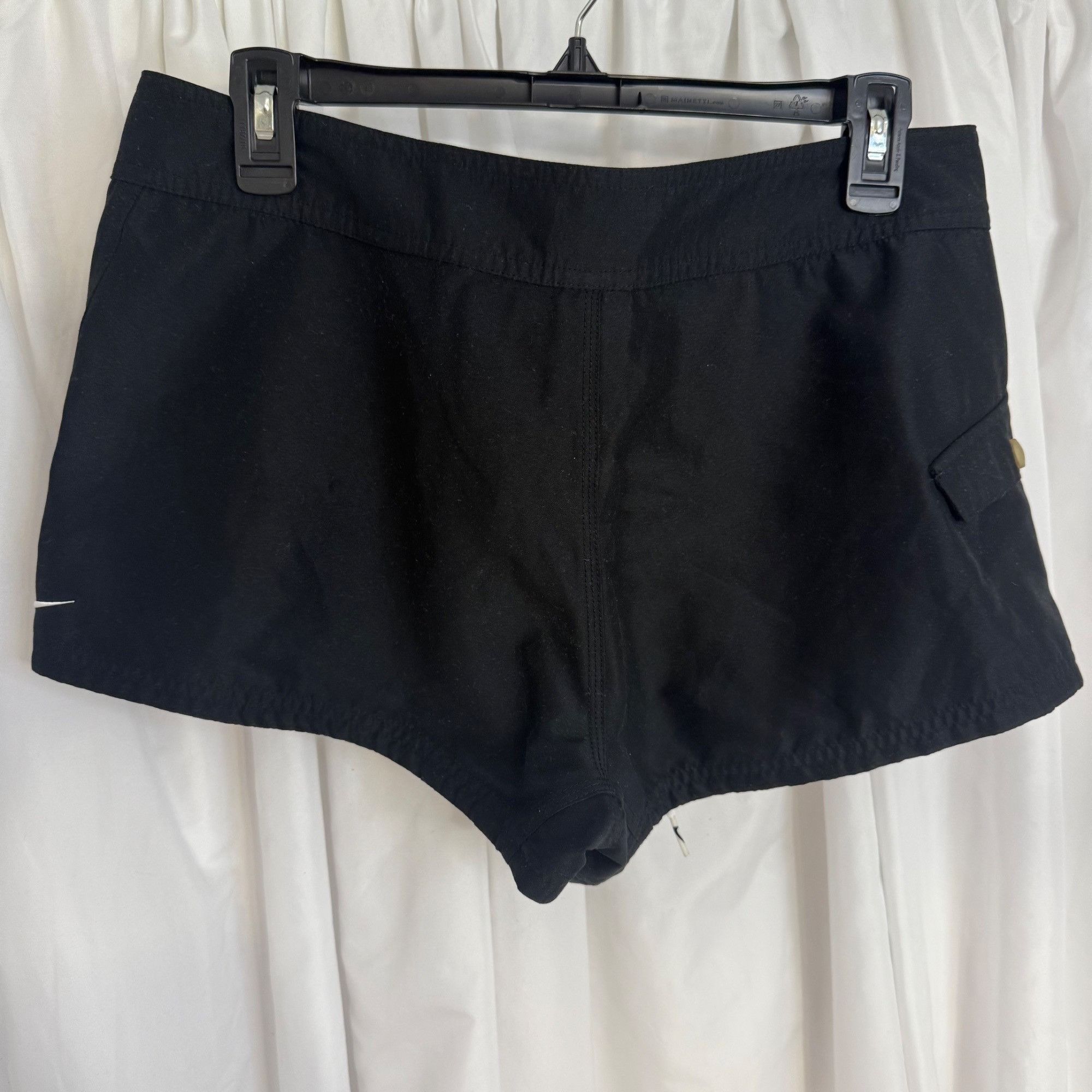 Nike Nike Swim Black Womens Board Shorts With White Drawstring Si Size 30" / US 8 / IT 44 - 4 Thumbnail