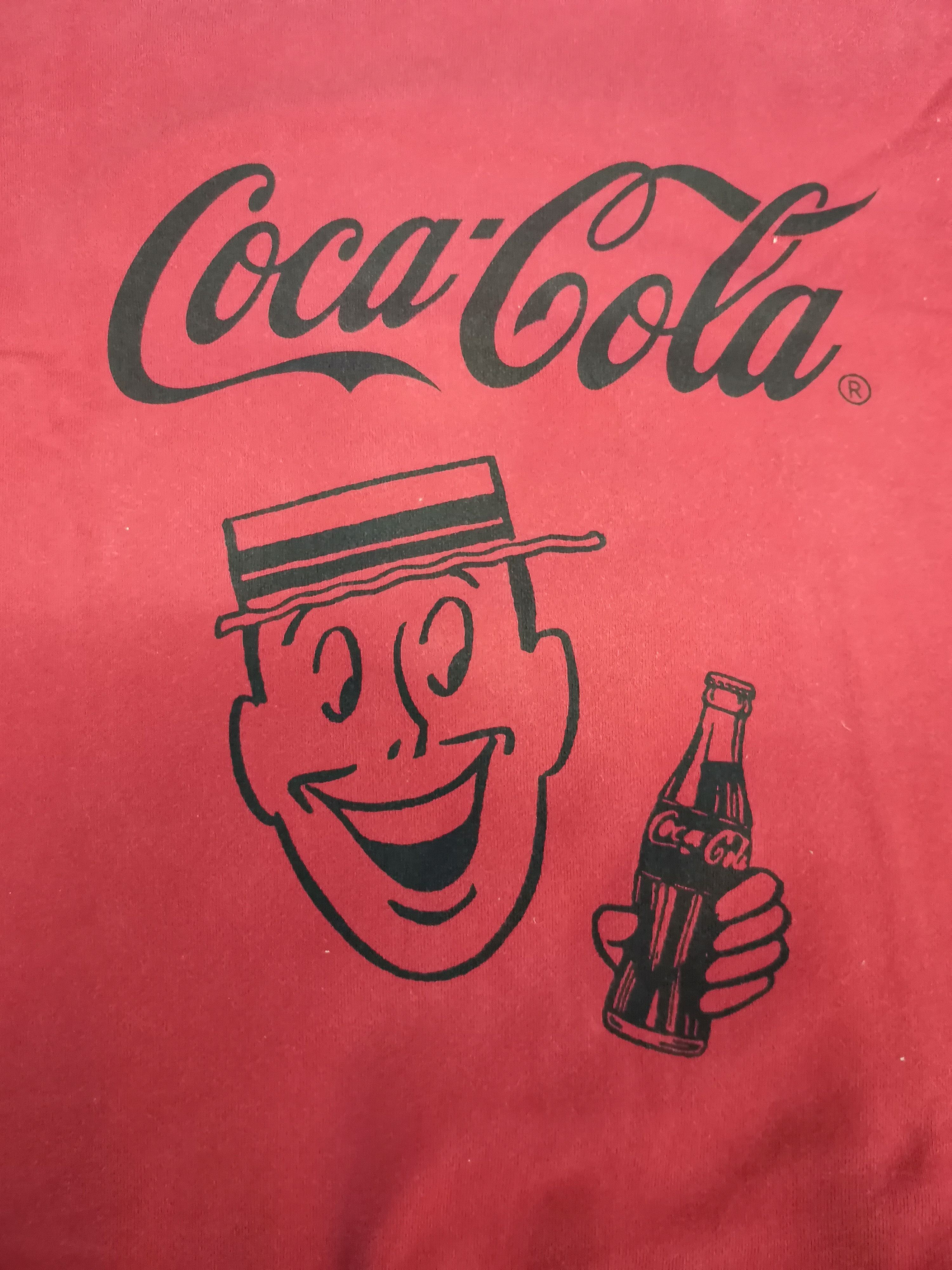 Coca Cola Coca-Cola Sweatshirt Japanese Brand Red Big Logo Size US L / EU 52-54 / 3 - 1 Thumbnail