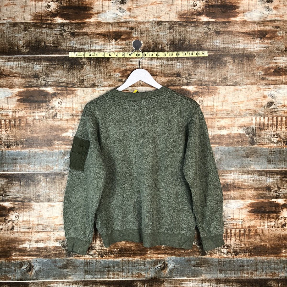 Japanese Brand Blue Cross streetwear Green Sweatshirt #A2064 Size US S / EU 44-46 / 1 - 14 Thumbnail
