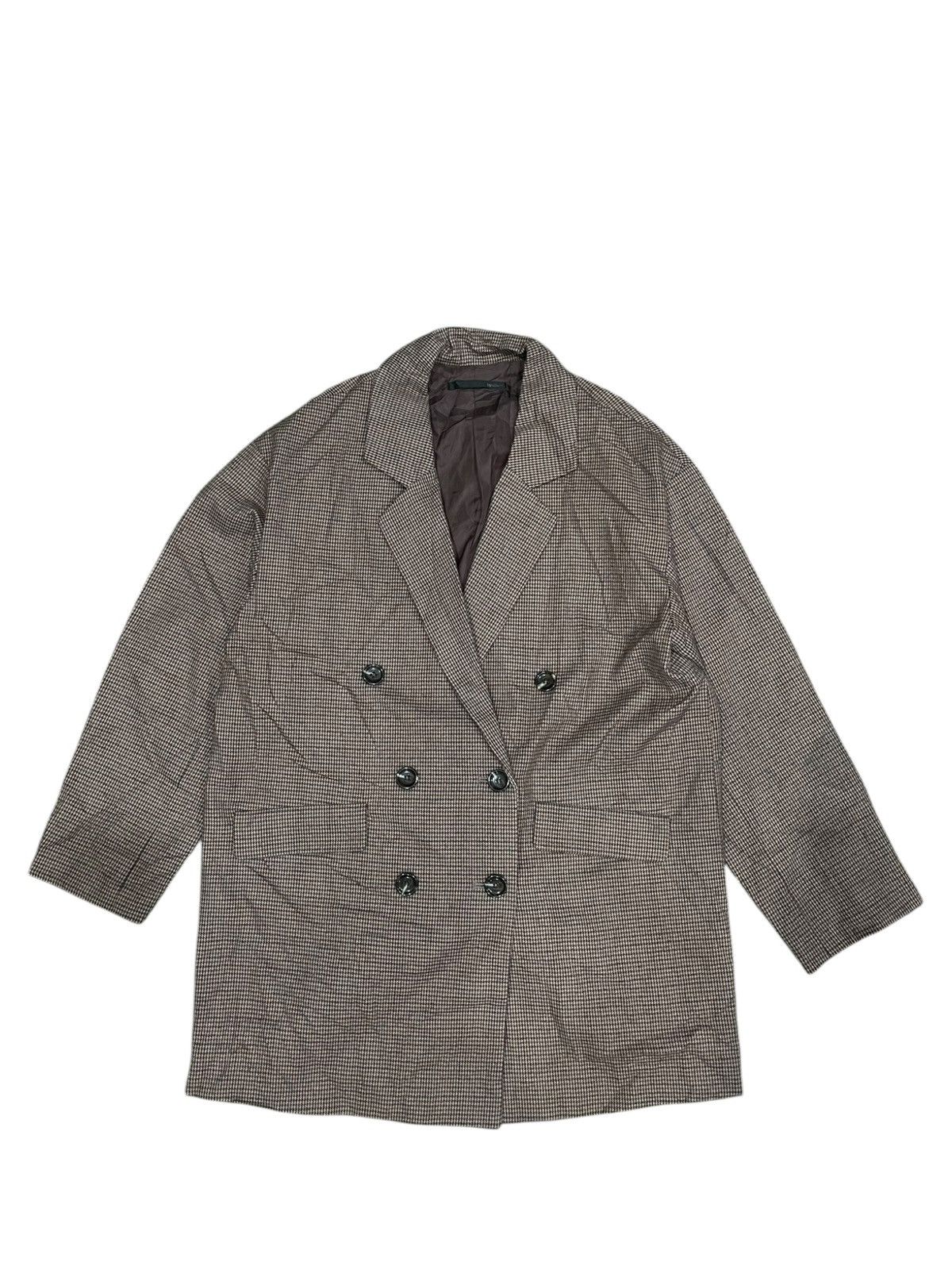 Vintage Vintage Heather Double Breasted Houndstooth Coat Size 38R - 1 Thumbnail