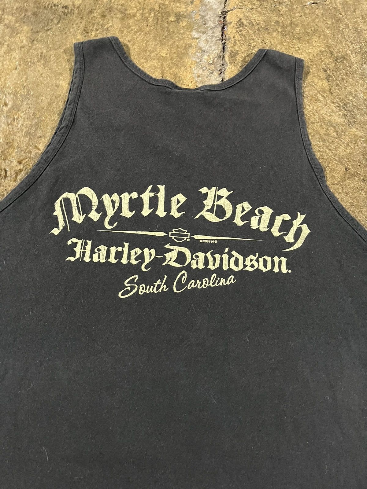 Harley Davidson × Vintage Crazy Y2K Harley Davidson Grunge Biker Skull Sleeveless Tee Size US XL / EU 56 / 4 - 10 Thumbnail