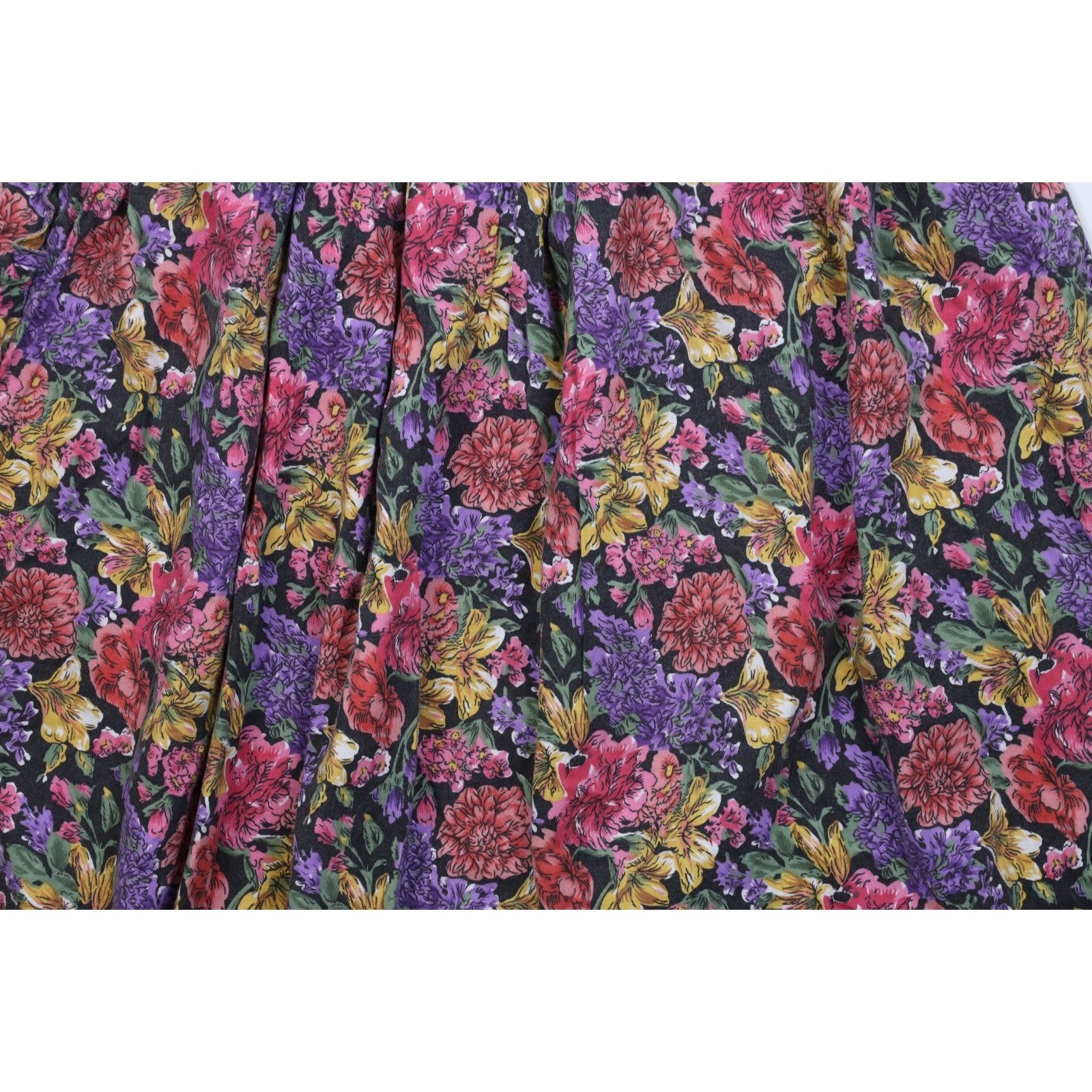 Vintage Vintage 90s Country Primitive Boho Chic Flower Skirt Size 24" / US 00 / IT 34 - 9 Thumbnail
