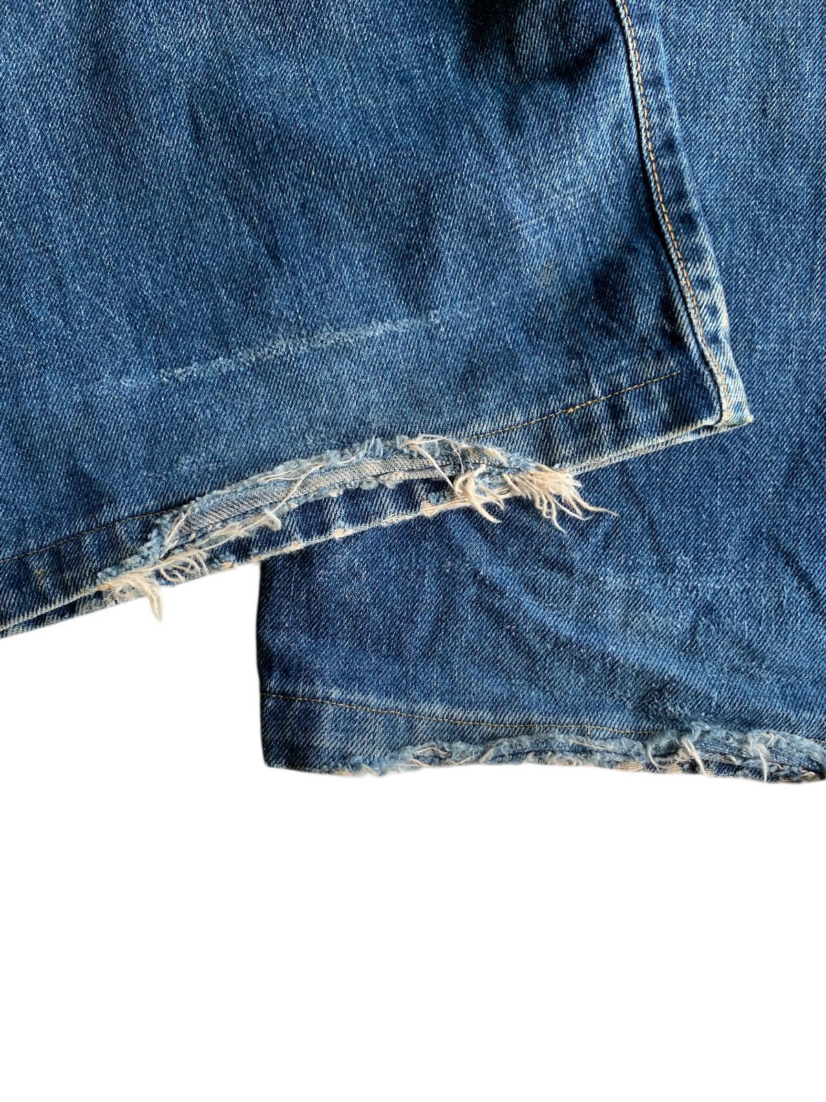 Edwin VINTAGE EDWIN 505 SELVEDGE BAGGY FADED DISTRESSED DENIM Size US 31 - 21 Thumbnail