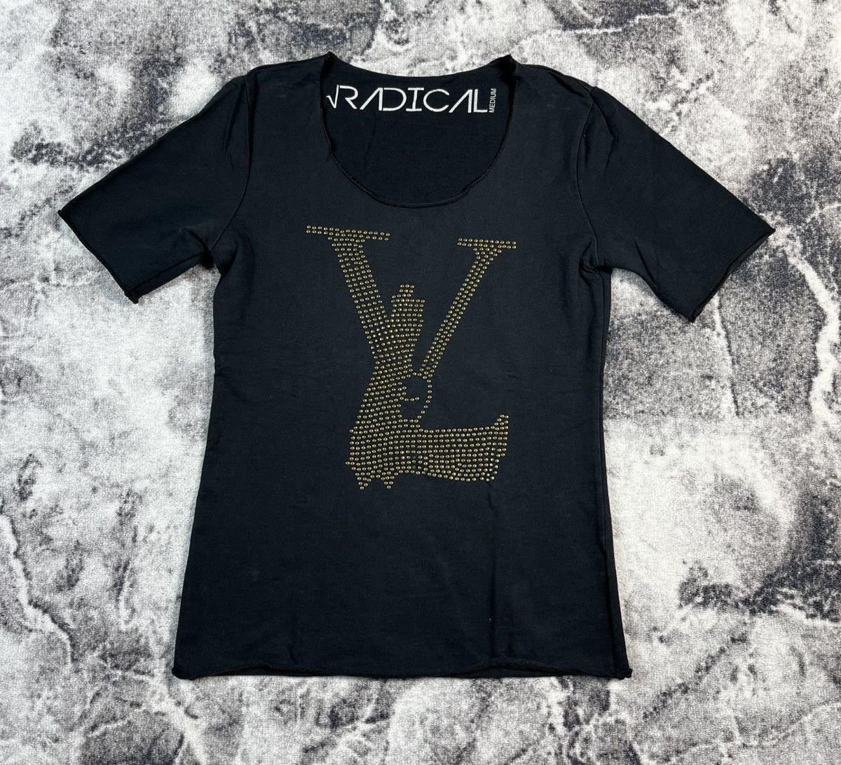Other Louis Vuitton Style Studded Logo T Shirt Black M Size M / US 6-8 / IT 42-44 - 1 Thumbnail