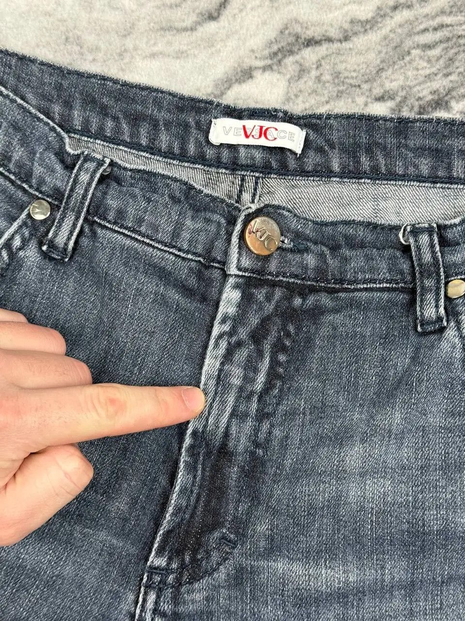 Versace Vintage Versace Jeans Denim Big Logo Rhinestones Size US 33 - 15 Thumbnail