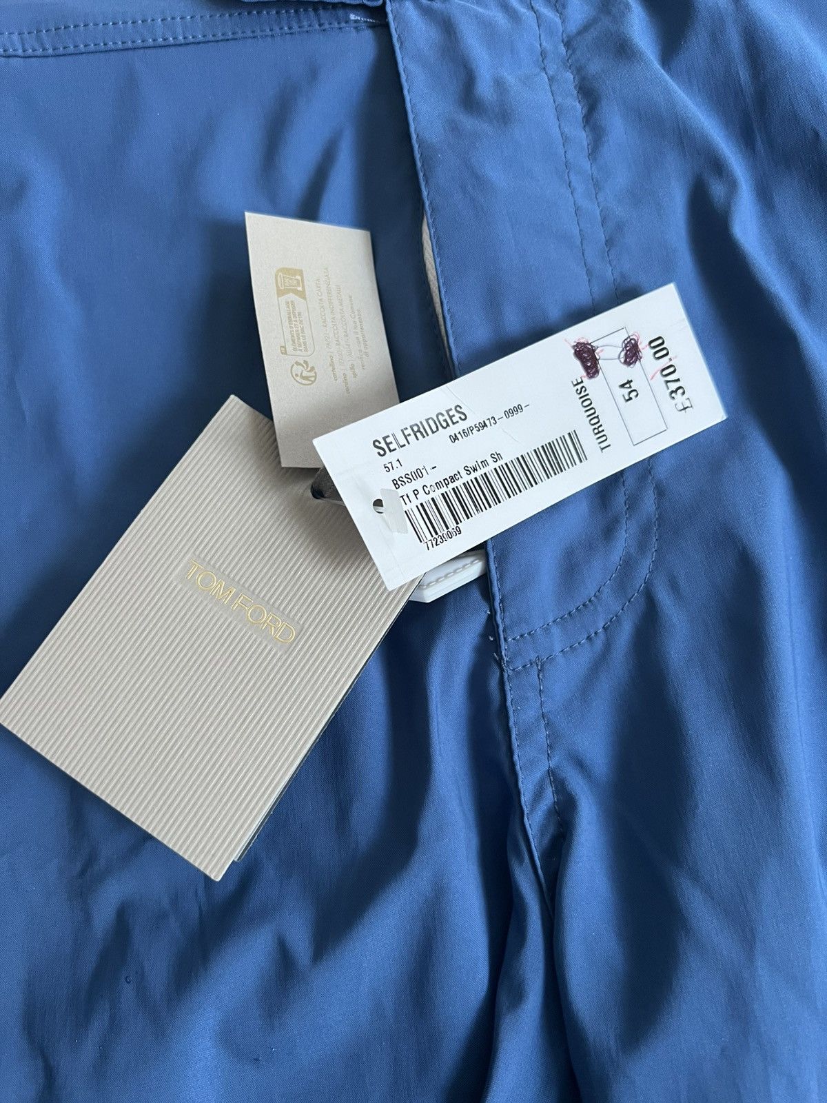 Tom Ford TOM FORD P Compact Swim Shorts 54 ITALY Blue Swimwear Size US 44 / EU 60 - 17 Thumbnail