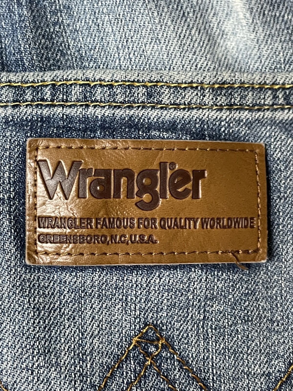 Vintage × Wrangler WRANGLER Casual Straight Cut Jeans (92) Size US 30 / EU 46 - 14 Thumbnail