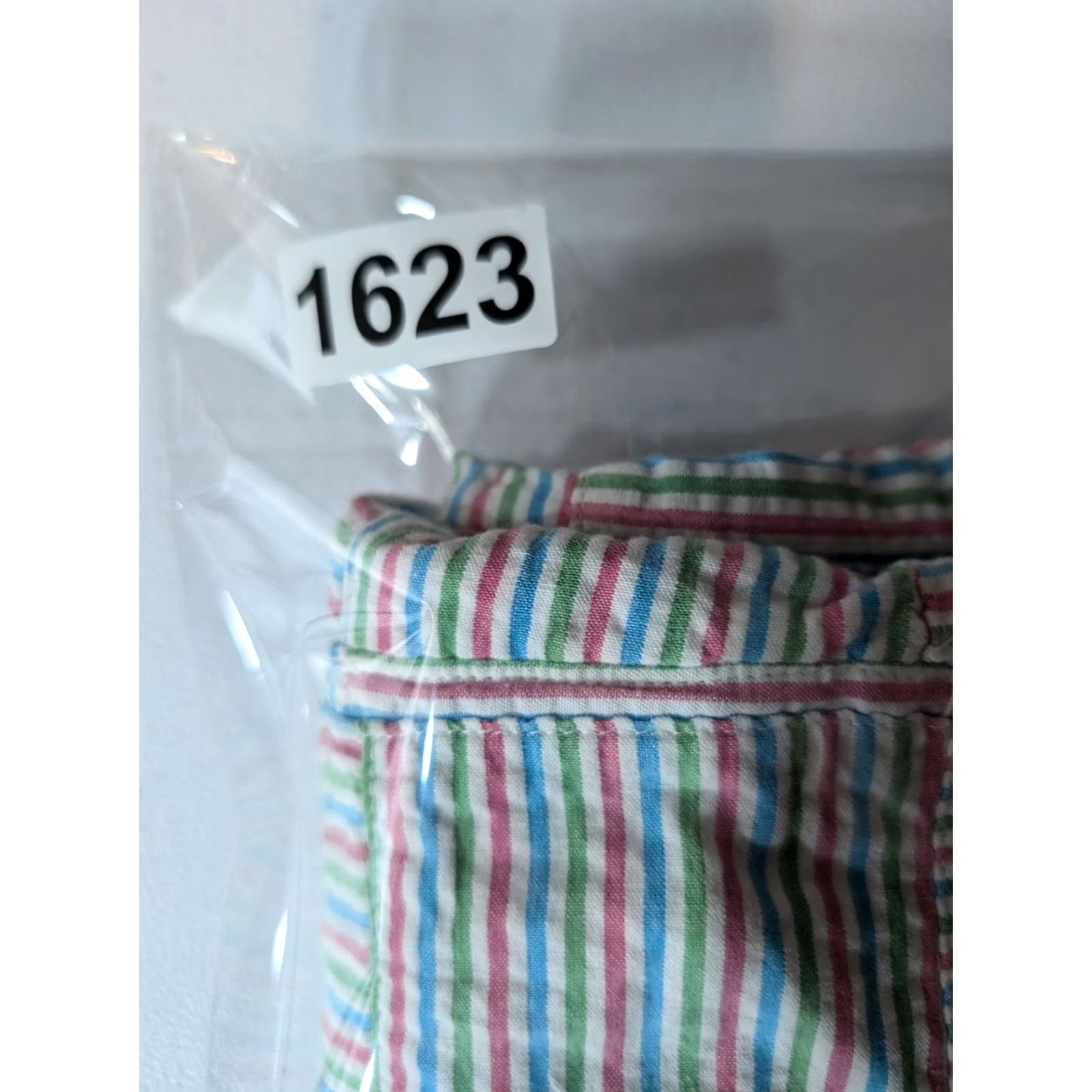 Pinko VINTAGE Cape Madras Skirt Womens 0 Pink Green Blue Striped Patchwork Mini Summer Preppy Size 25" / US 0 / IT 36 - 6 Thumbnail