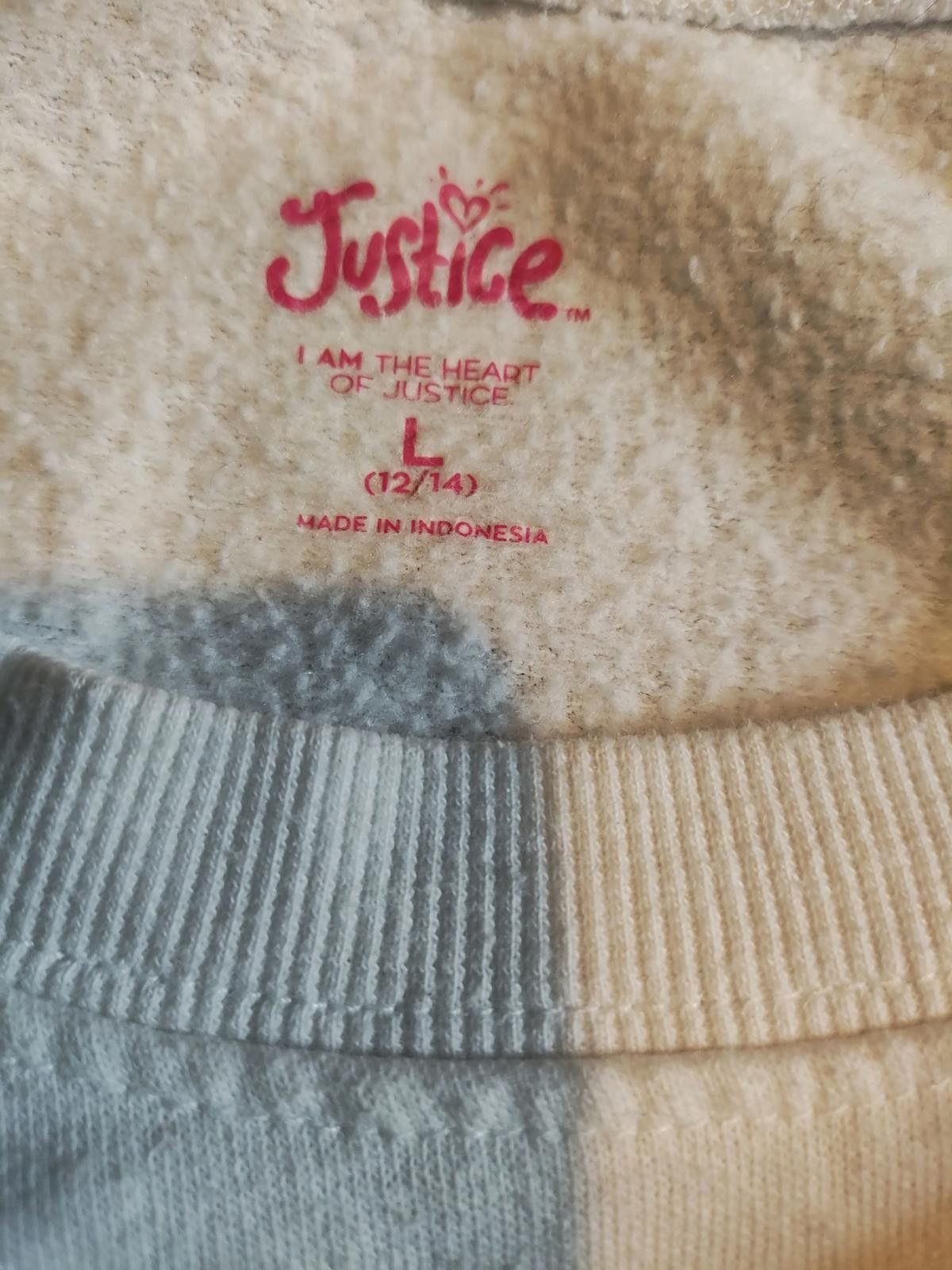 Other Justice White Crop Sweatshirt with Rainbow Logo Size L / US 10 / IT 46 - 7 Thumbnail