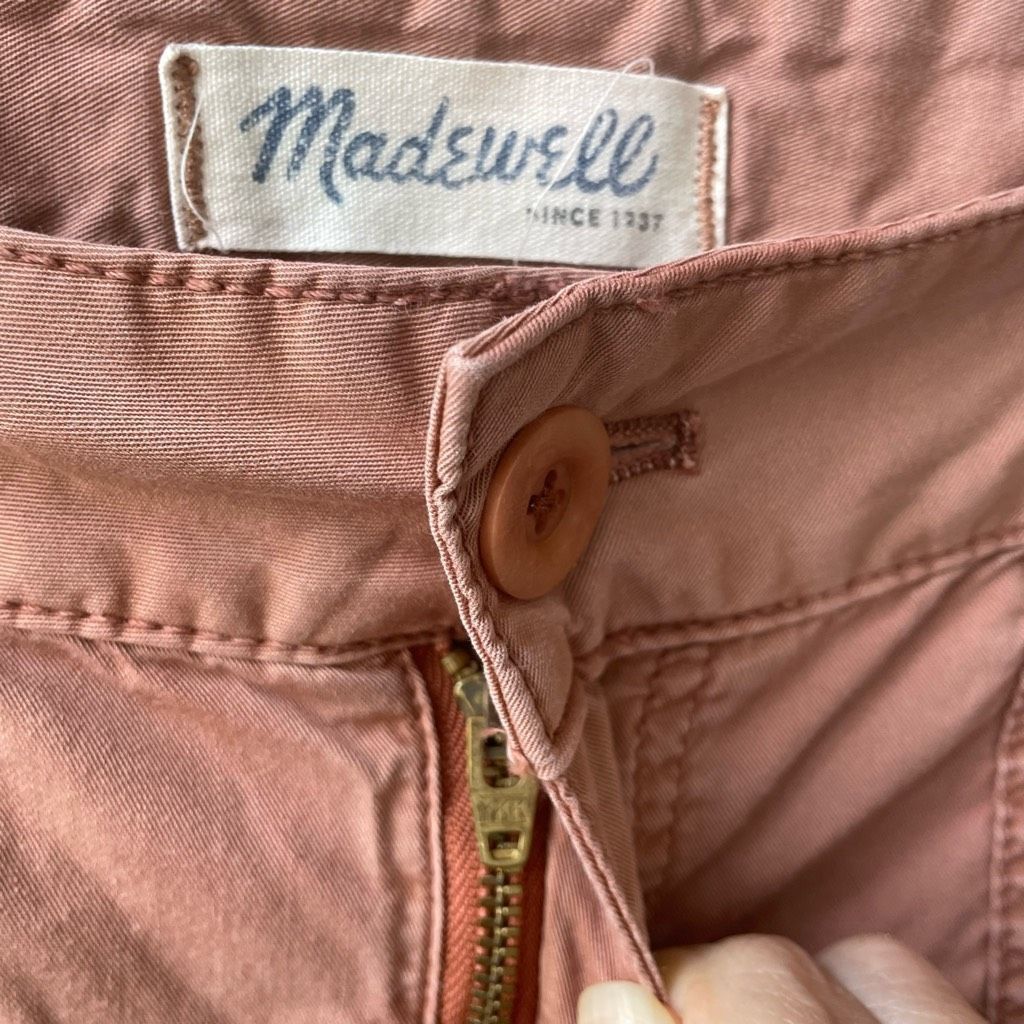 Madewell Madewell Dusty Rose 100% Cotton Casual Pants 31 Size 31" - 5 Thumbnail