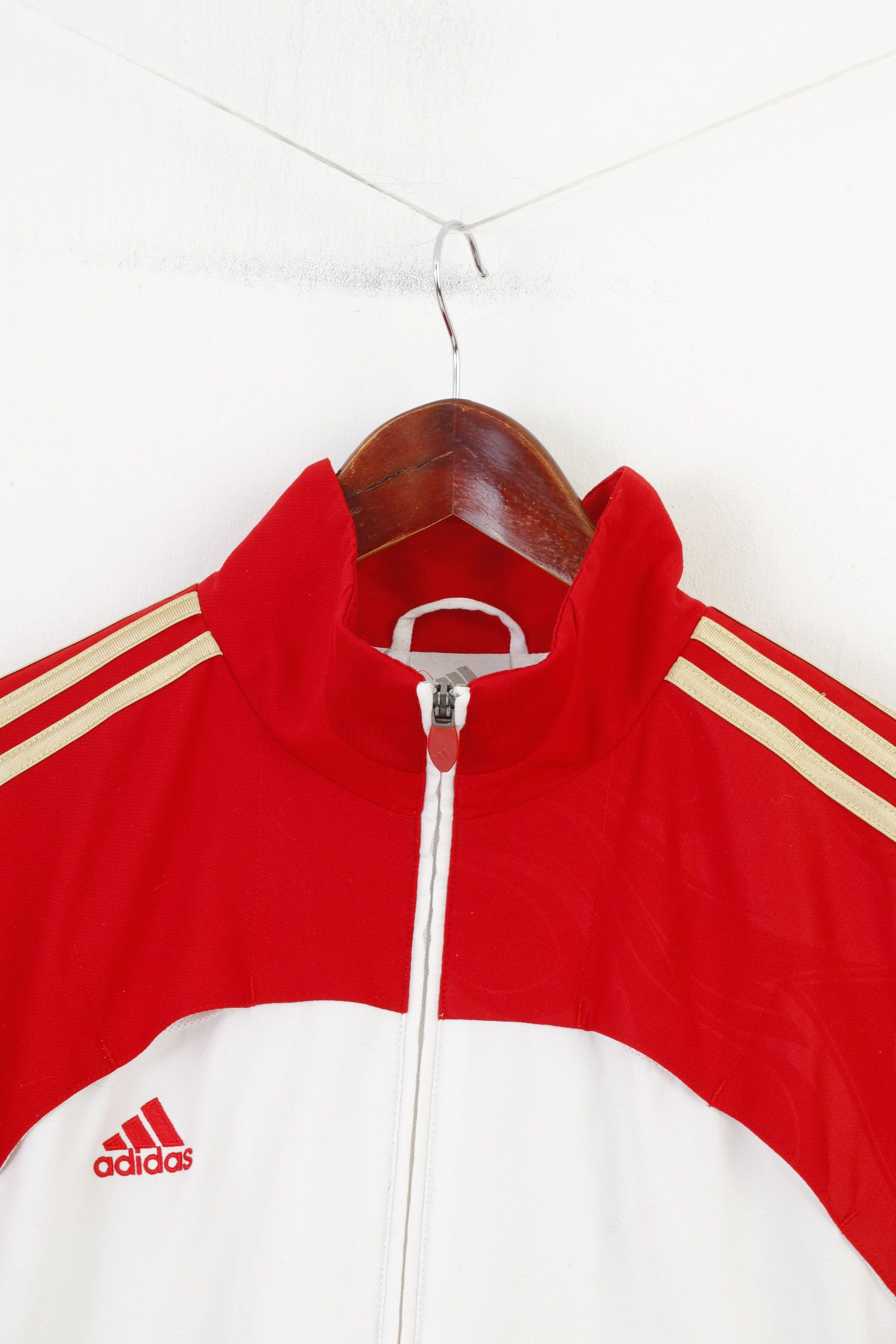 Adidas Adidas Men L Sweatshirt Sport Zip Neck Clima 365 White 4142 Size US L / EU 52-54 / 3 - 2 Thumbnail