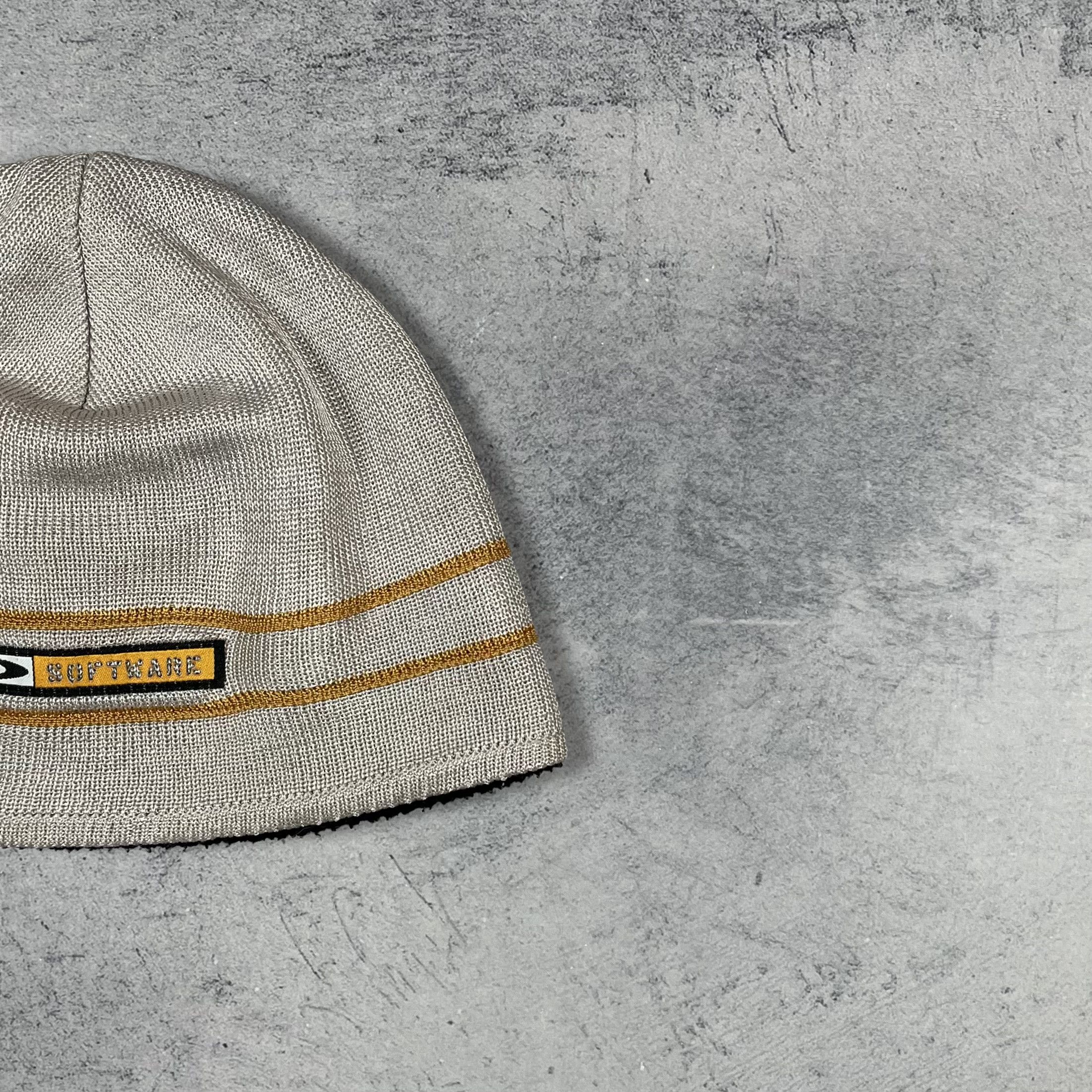 Oakley Vintage Oakley Software Metallic Grey Beanie Hat 2000’s Size ONE SIZE - 3 Thumbnail