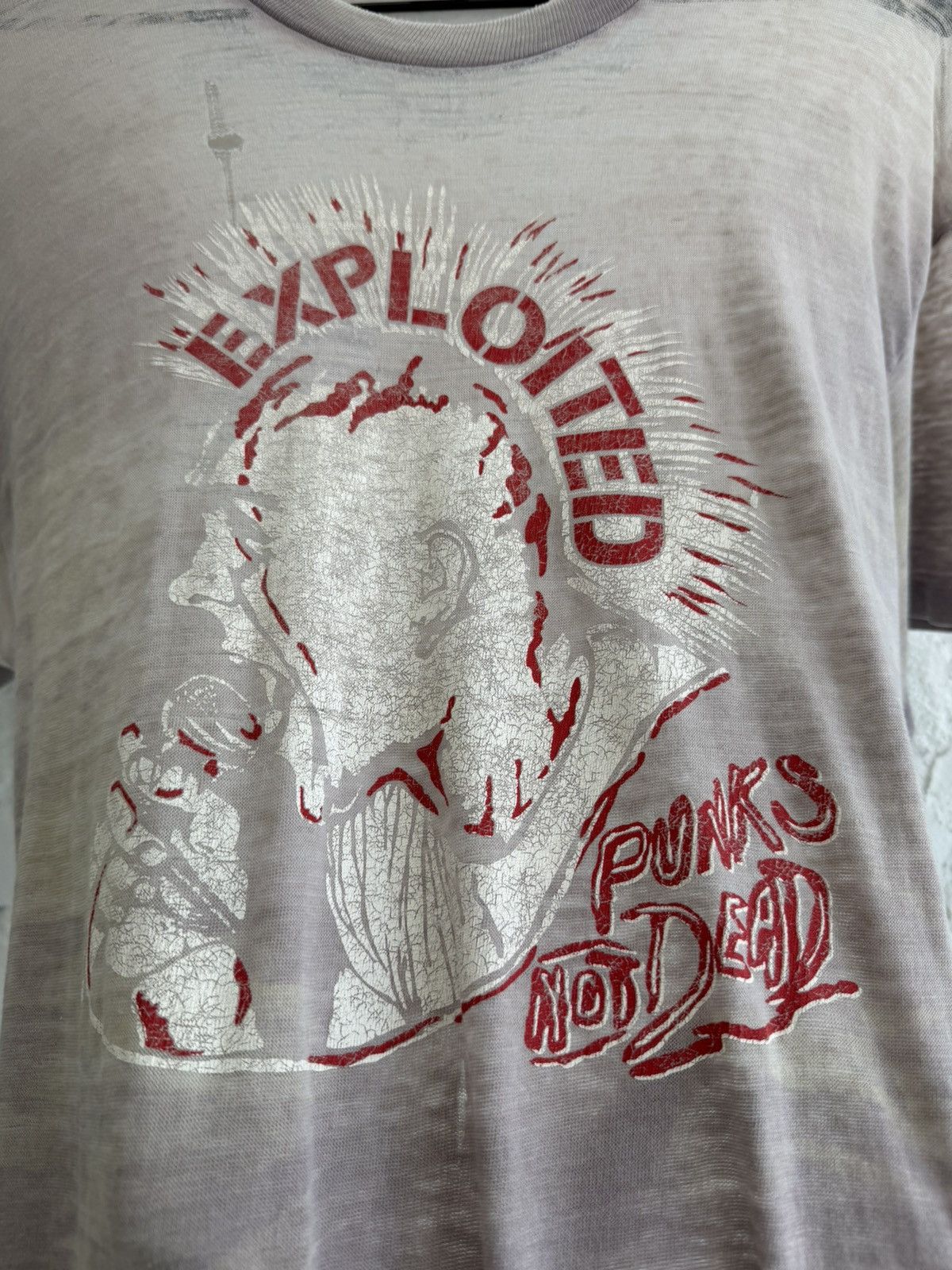 Vintage VINTAGE 1980S EXPLOITED ‘PUNKS NOT DEAD’ TEE Size US L / EU 52-54 / 3 - 3 Thumbnail