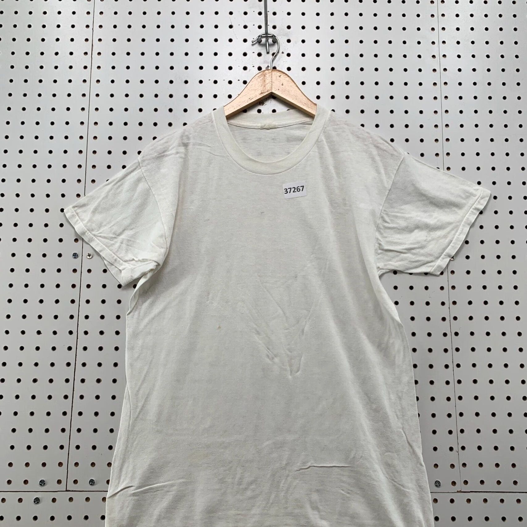 Jockey VINTAGE Jockey White T-Shirt Mens Medium Single Stitch Crew Neck 80s 90s USA Size US M / EU 48-50 / 2 - 2 Thumbnail