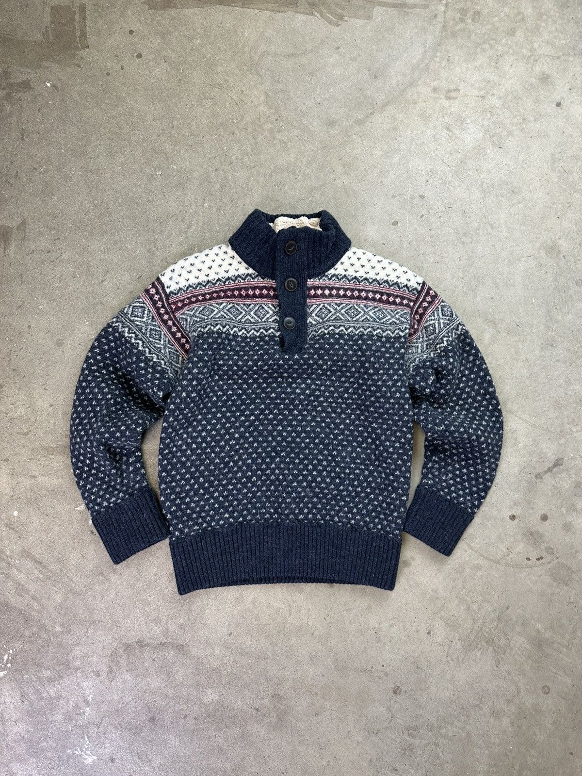 Eddie Bauer × Vintage vintage eddie bauer 1/4 zip knit sweater wmns small Size S / US 4 / IT 40 - 1 Thumbnail