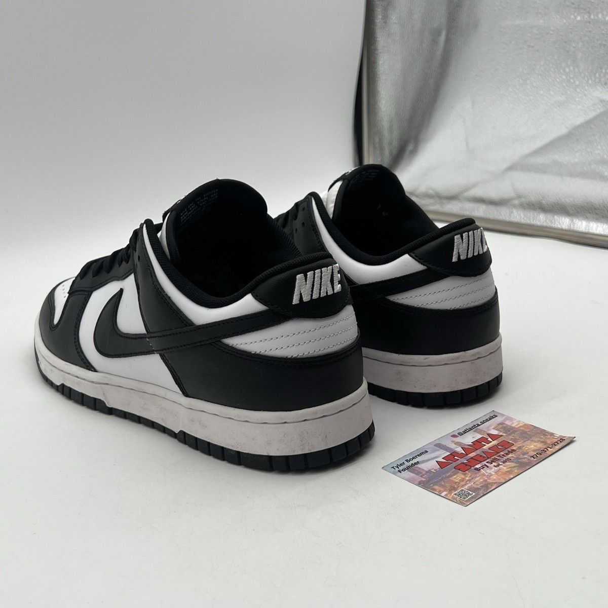 Nike Nike dunk low black white Size US 10 / EU 43 - 4 Thumbnail