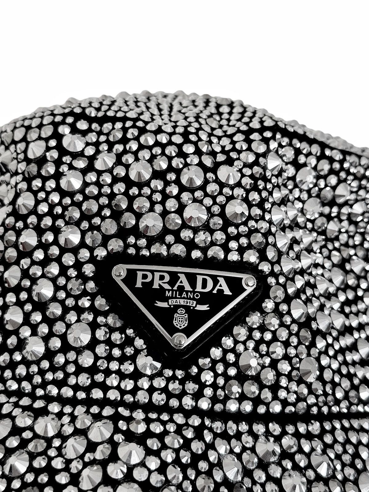 Prada $2,650 FIRE Crystal Stud Silk Bucket Hat Size ONE SIZE - 2 Thumbnail
