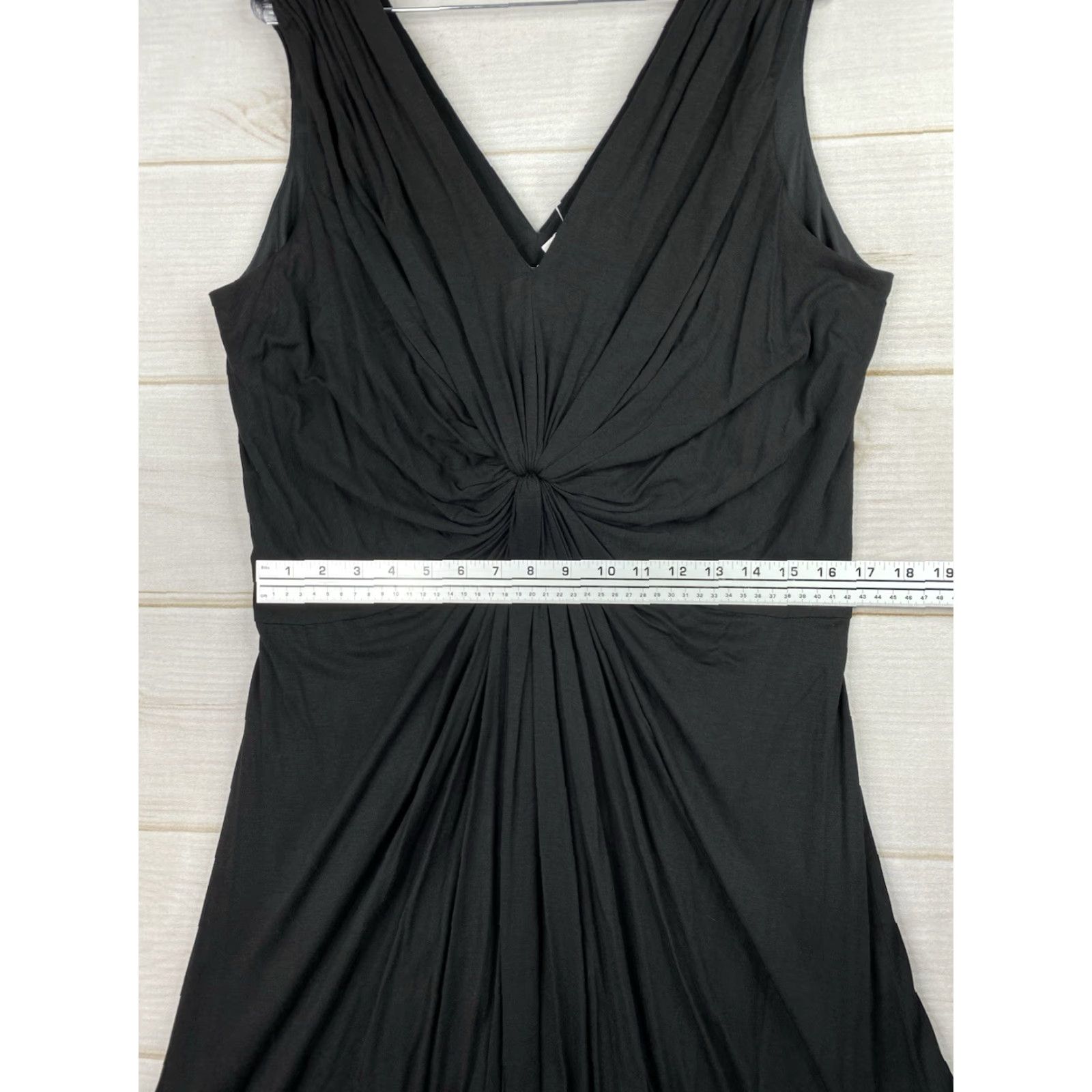 Vintage VINTAGE Fashion Bug Dress Sundress 18/20W 2X Black V-Neck Midi 90s Womens Fashion Bug Dress NWT Size XXL / US 16-18 / IT 52-54 - 3 Thumbnail