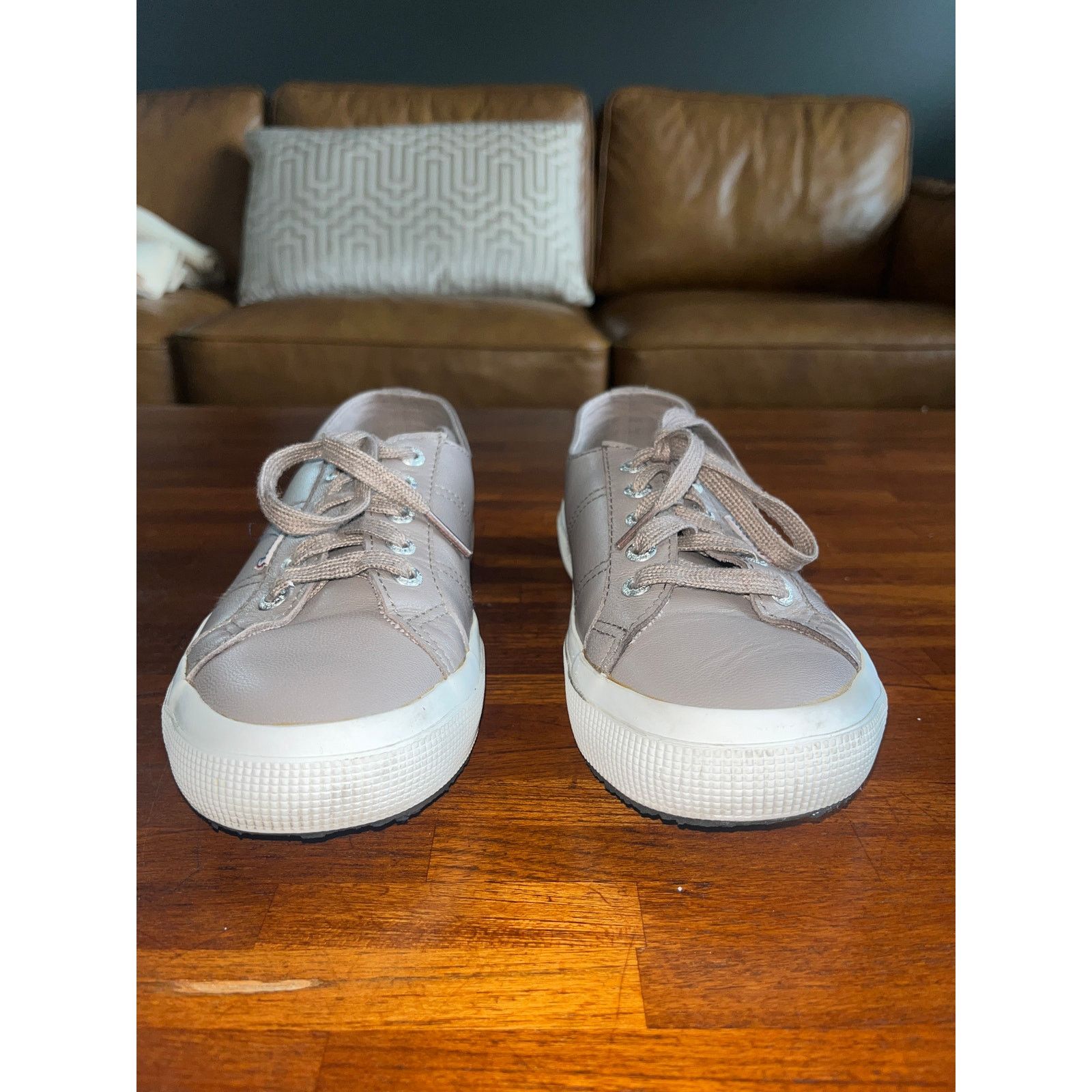 Superga Superga 2750 Leather Low Top Comfort Sneaker Gray M6/W7.5 Size US 7.5 / IT 37.5 - 5 Thumbnail