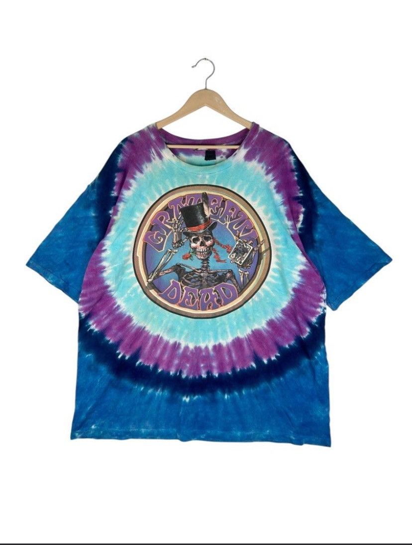 Band Tees × Liquid Blue × Vintage Vintage 90s Grateful Dead Band/ Oversize Disstressed Tees Size US XXL / EU 58 / 5 - 1 Thumbnail