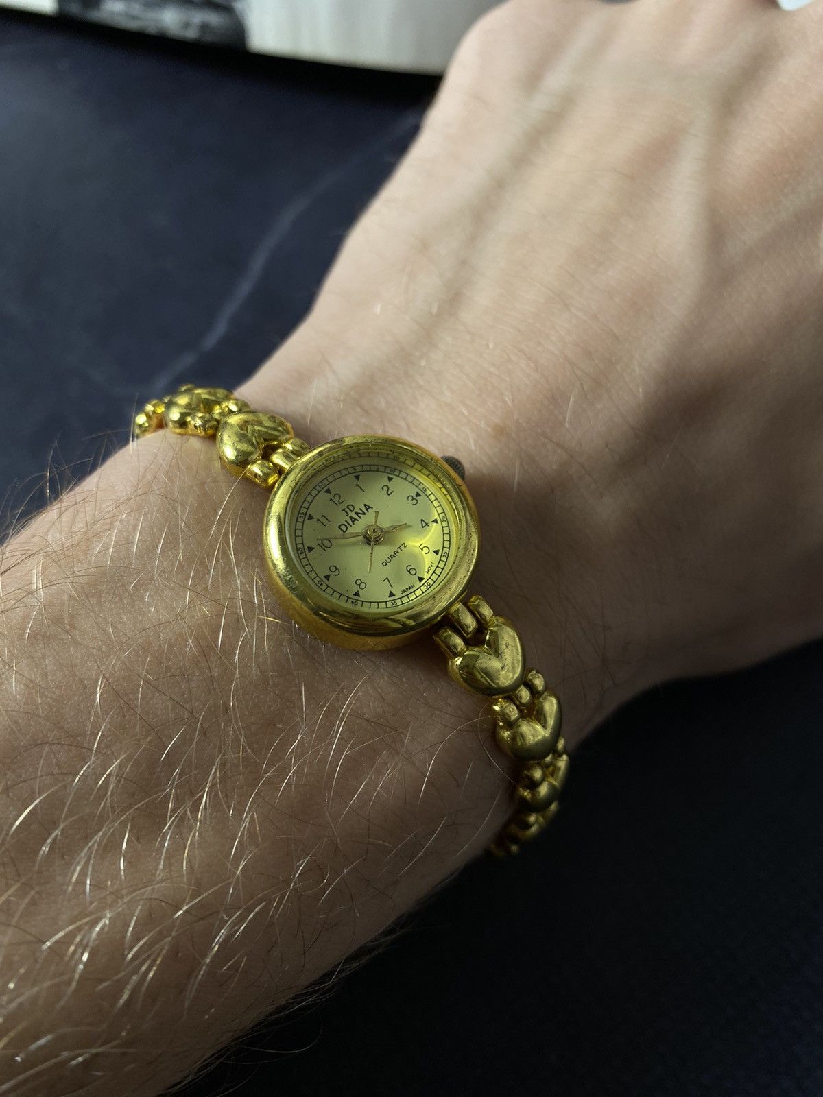 Jewelry Vintage JD Diana Quartz Watch - Heart Bracelet Size ONE SIZE - 2 Thumbnail