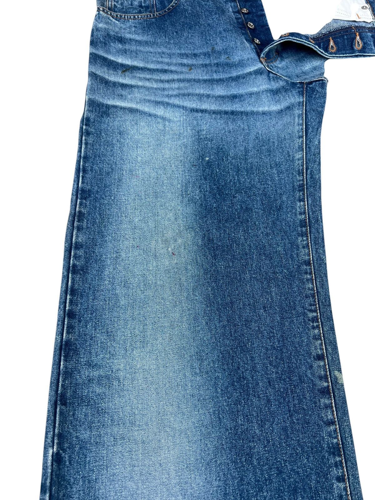 Dolce & Gabbana Vintage Dolce&Gabbana Stains Fade Denim Baggy Wide Jeans Size US 33 - 7 Thumbnail