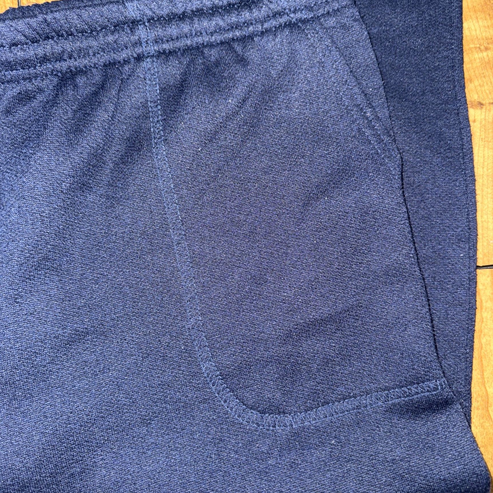Vintage VINTAGE Unbranded Sweatpants Navy Blue 34x28 Large Front Patch Pocket Utility Carpenter Men Pants Military Workwear Vintage 90s Size US 34 / EU 50 - 5 Thumbnail