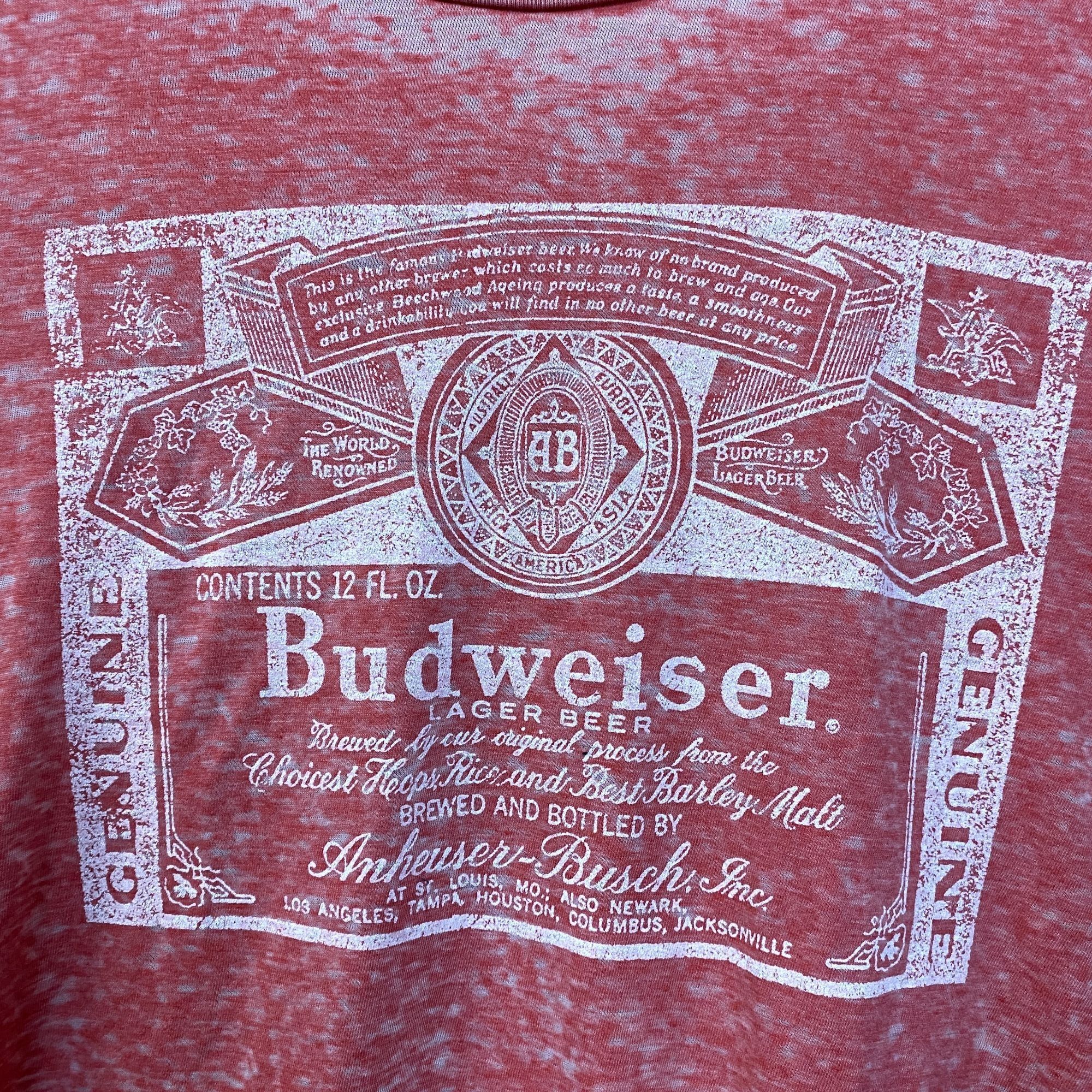 Budweiser Budweiser King Of Beer 1980'S Vintage Style Logo Graphic T-S Size US L / EU 52-54 / 3 - 2 Thumbnail