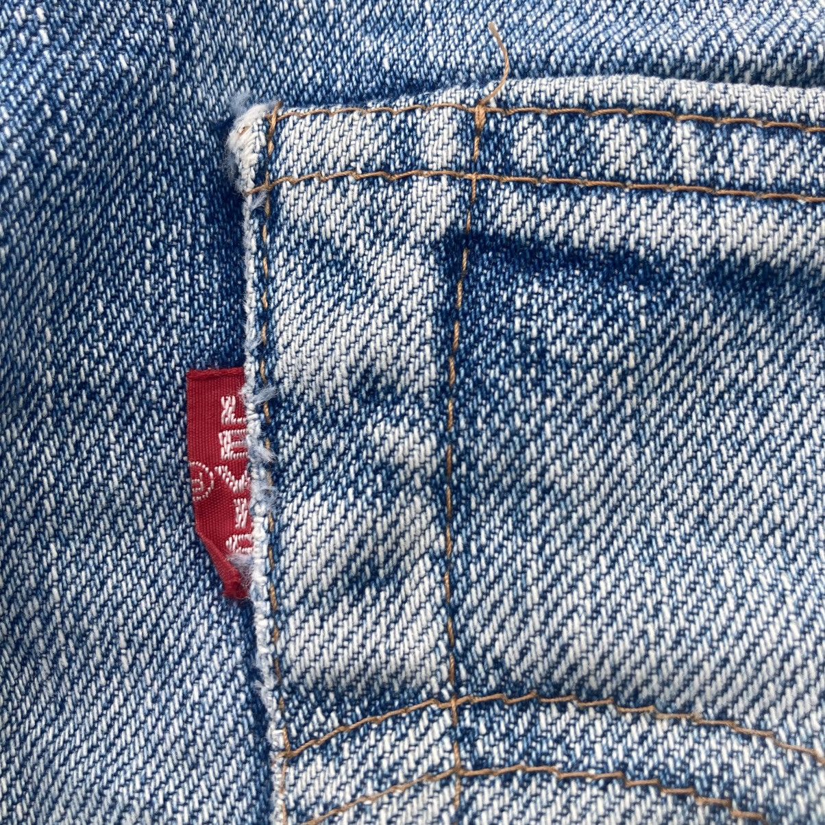 Levi's LEVI’S BIG E 502 XX SELVEDGE DISTRESSED JEANS Size US 33 - 11 Thumbnail