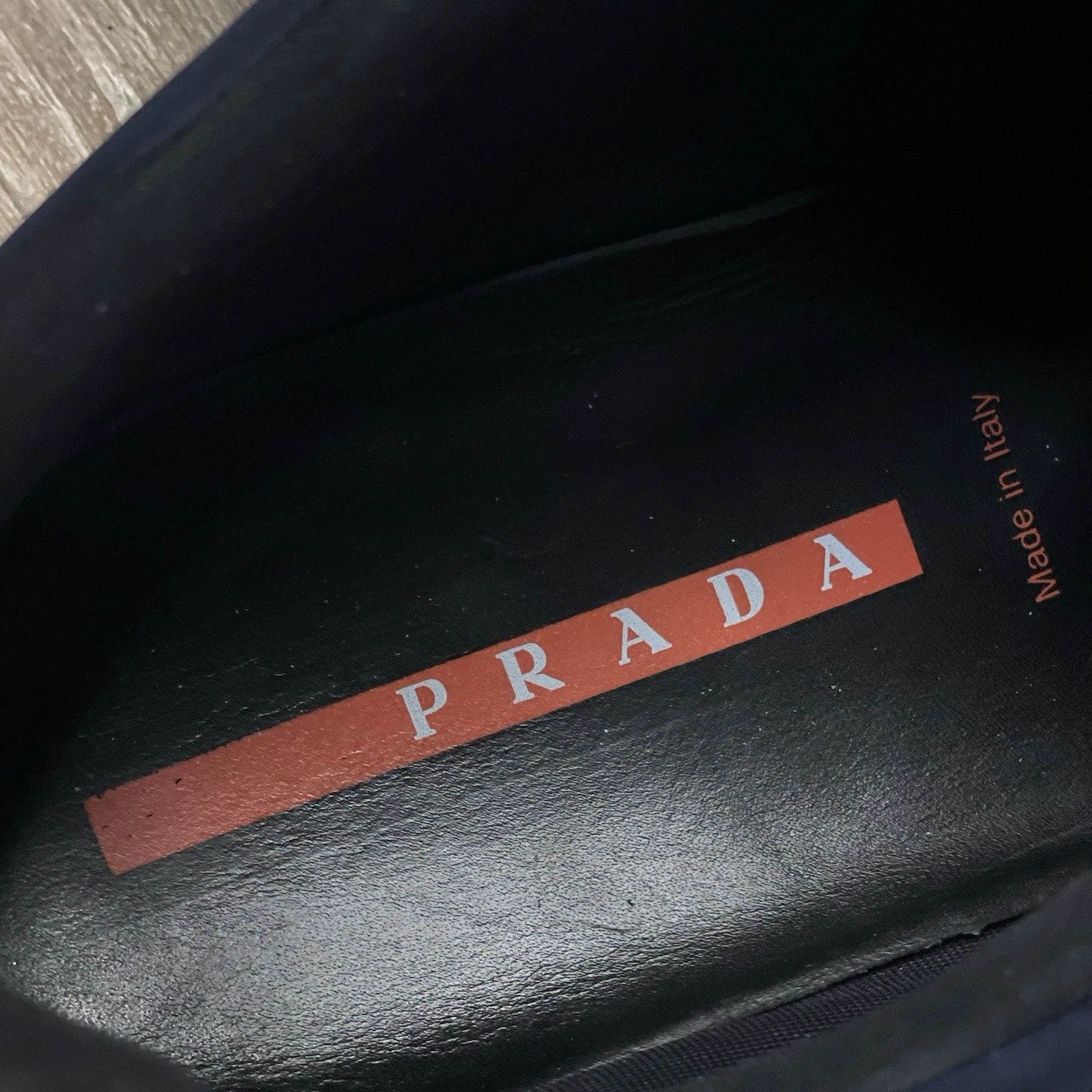 Prada Prada America’s Cup Luna Rossa Sneakers Black Blue Suede Size US 10.5 / EU 43-44 - 11 Thumbnail