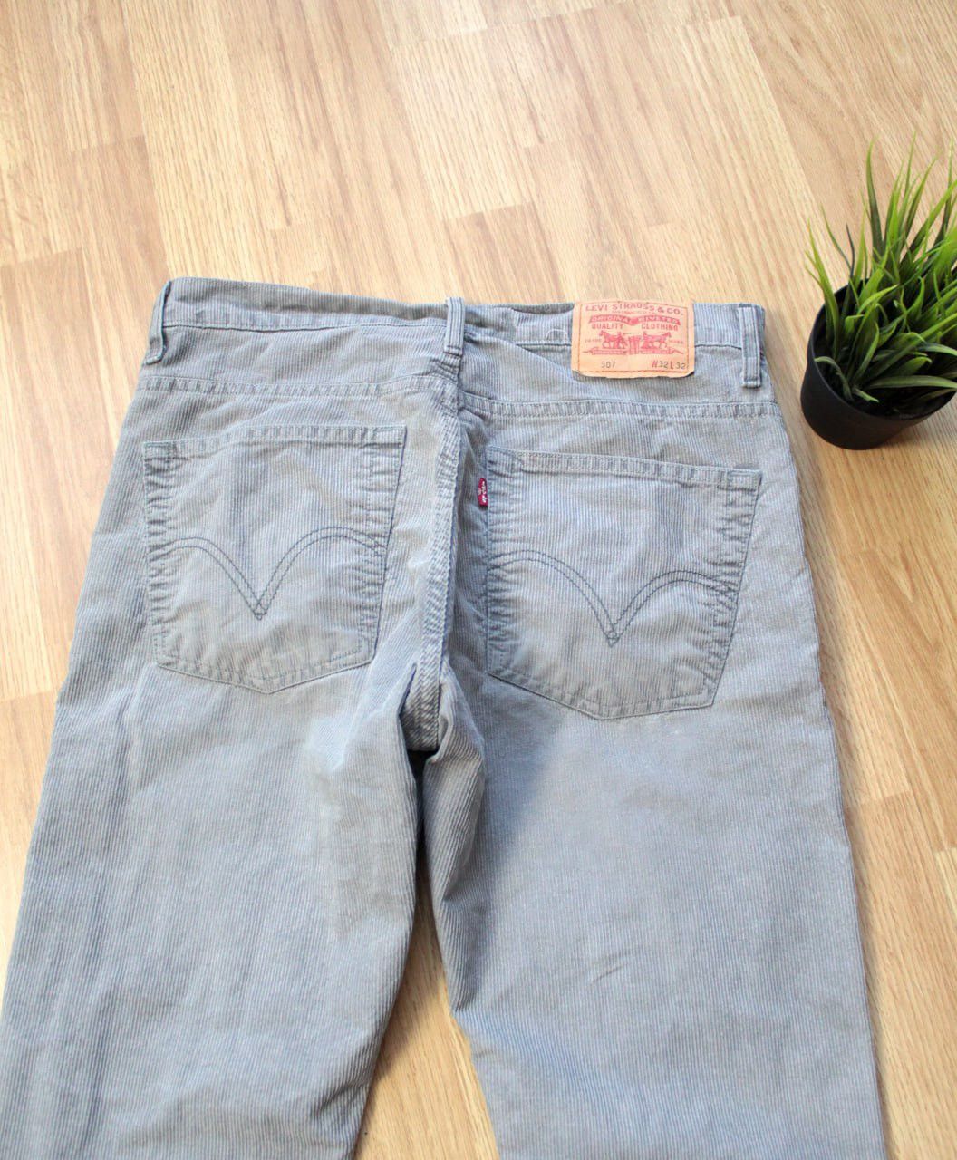 Levi's × Vintage 🔥 Y2K Vintage Levi’s 507 Grey Bootcut Corduroy Pants 32x32 Size US 32 / EU 48 - 2 Thumbnail